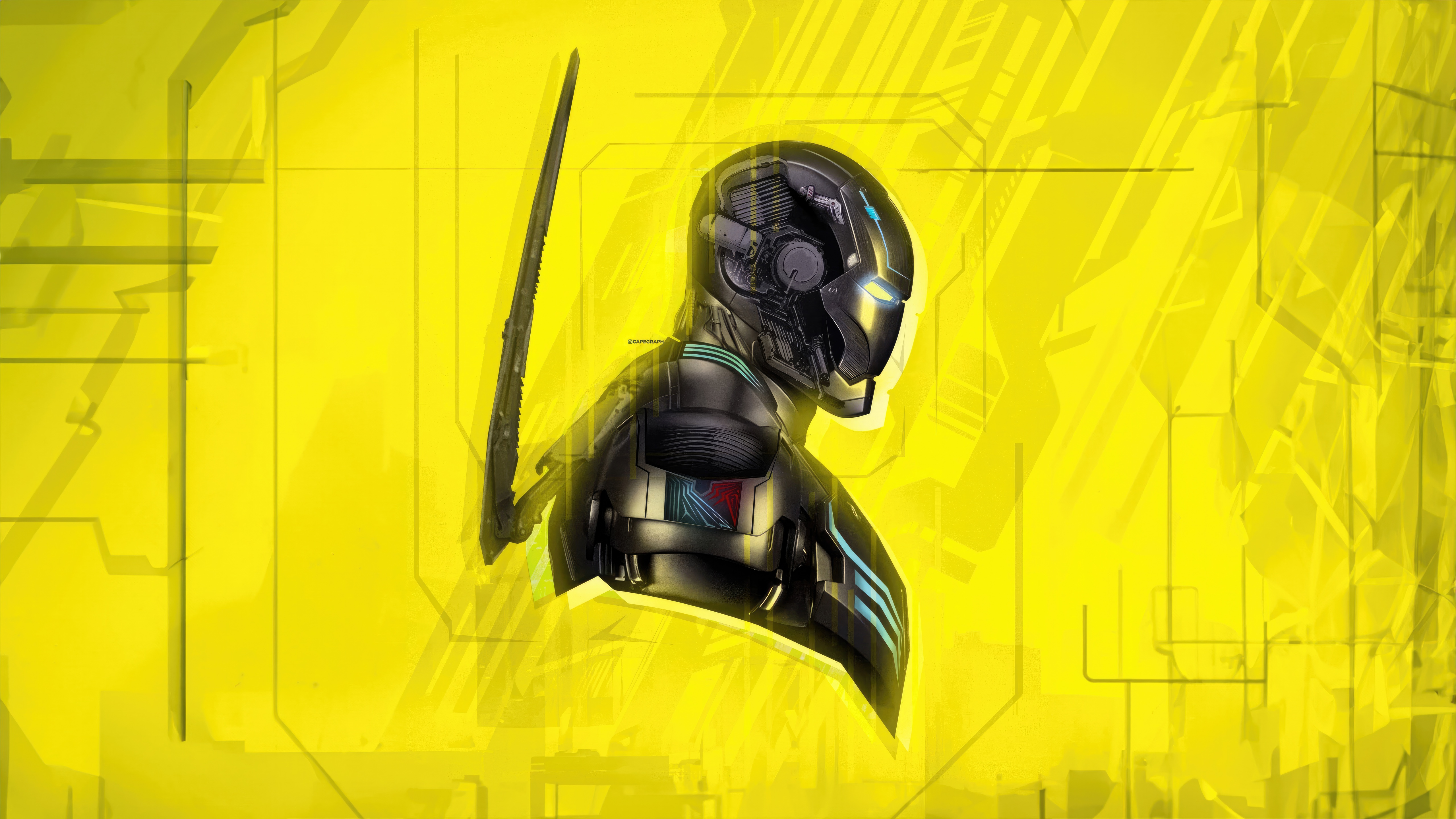 Cyberpunk 2077 X Ironman Character Art HD Wallpaper