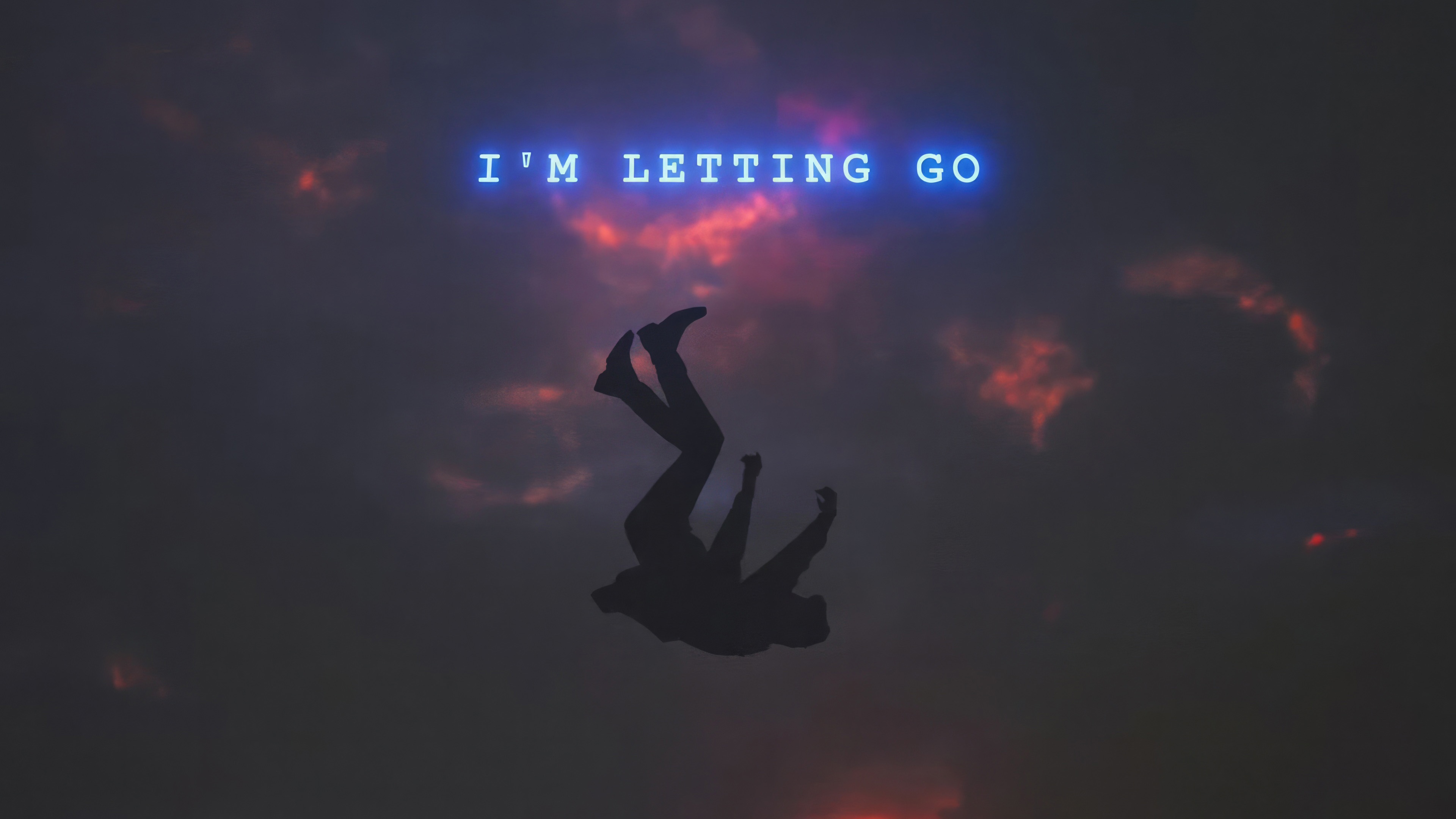 I'm Letting Go Neon Sign HD Wallpaper