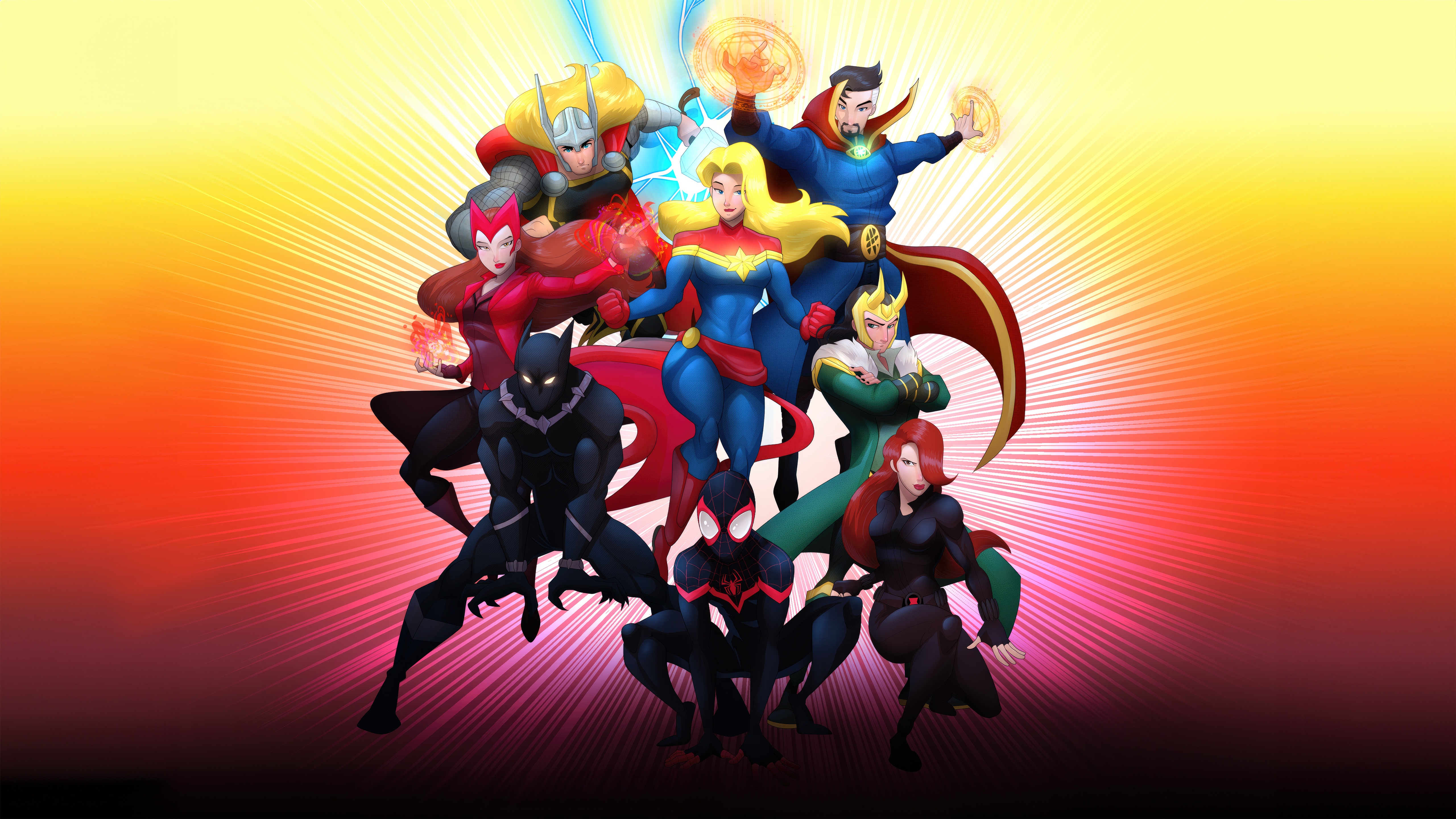 Marvel Dice Throne Characters HD Wallpaper