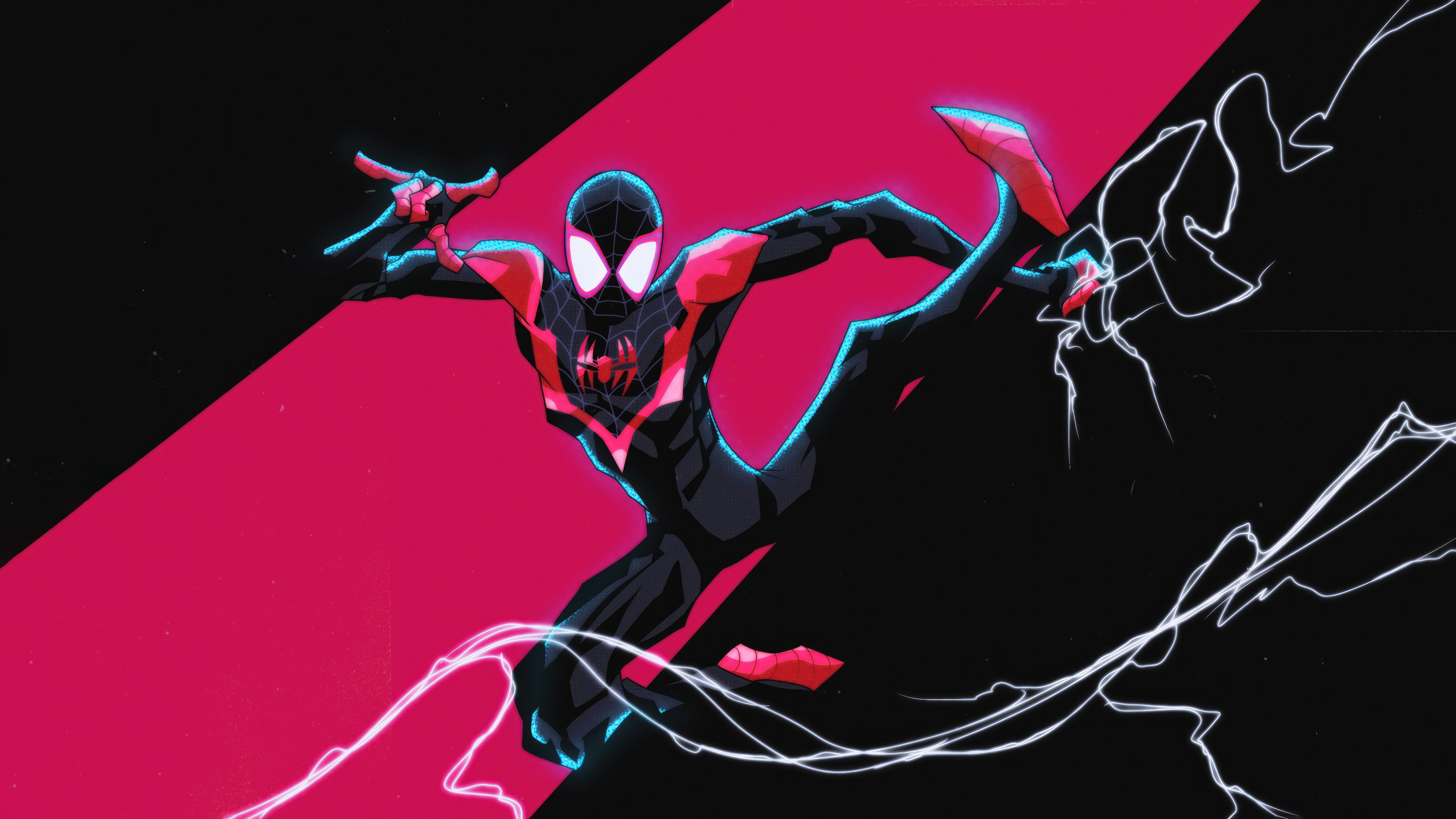 Miles Morales Spider-Man in Action HD Wallpaper