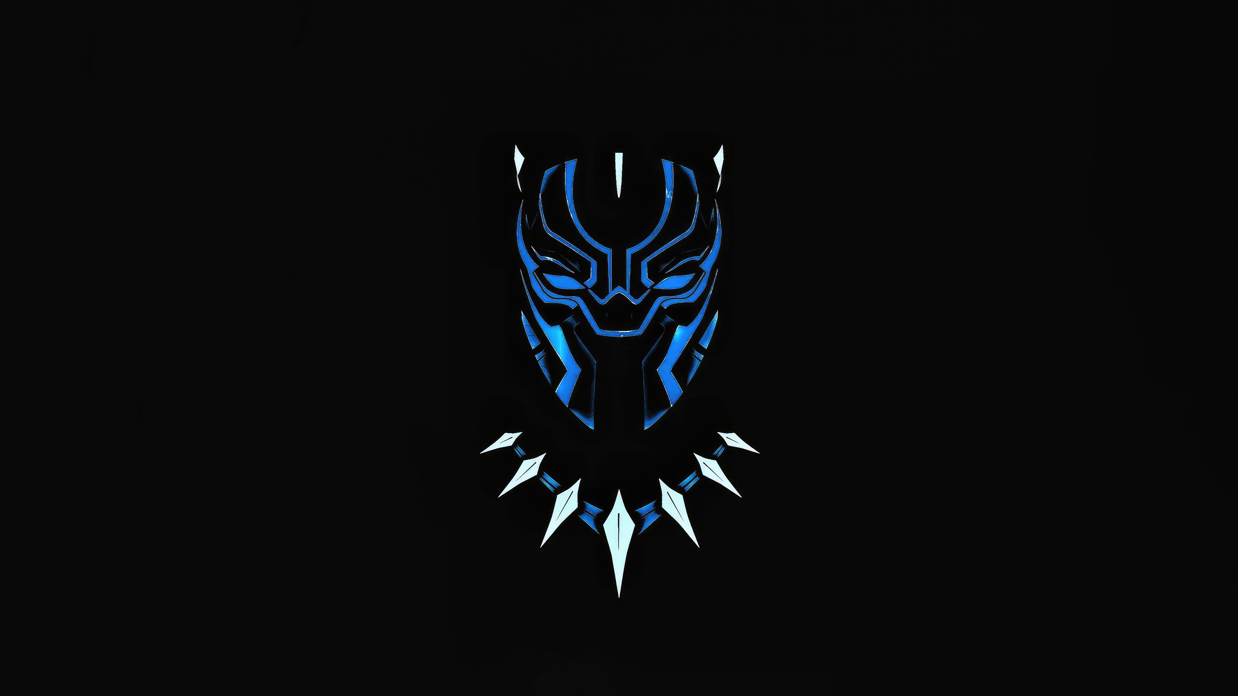 Black Panther Mask and Necklace HD Wallpaper