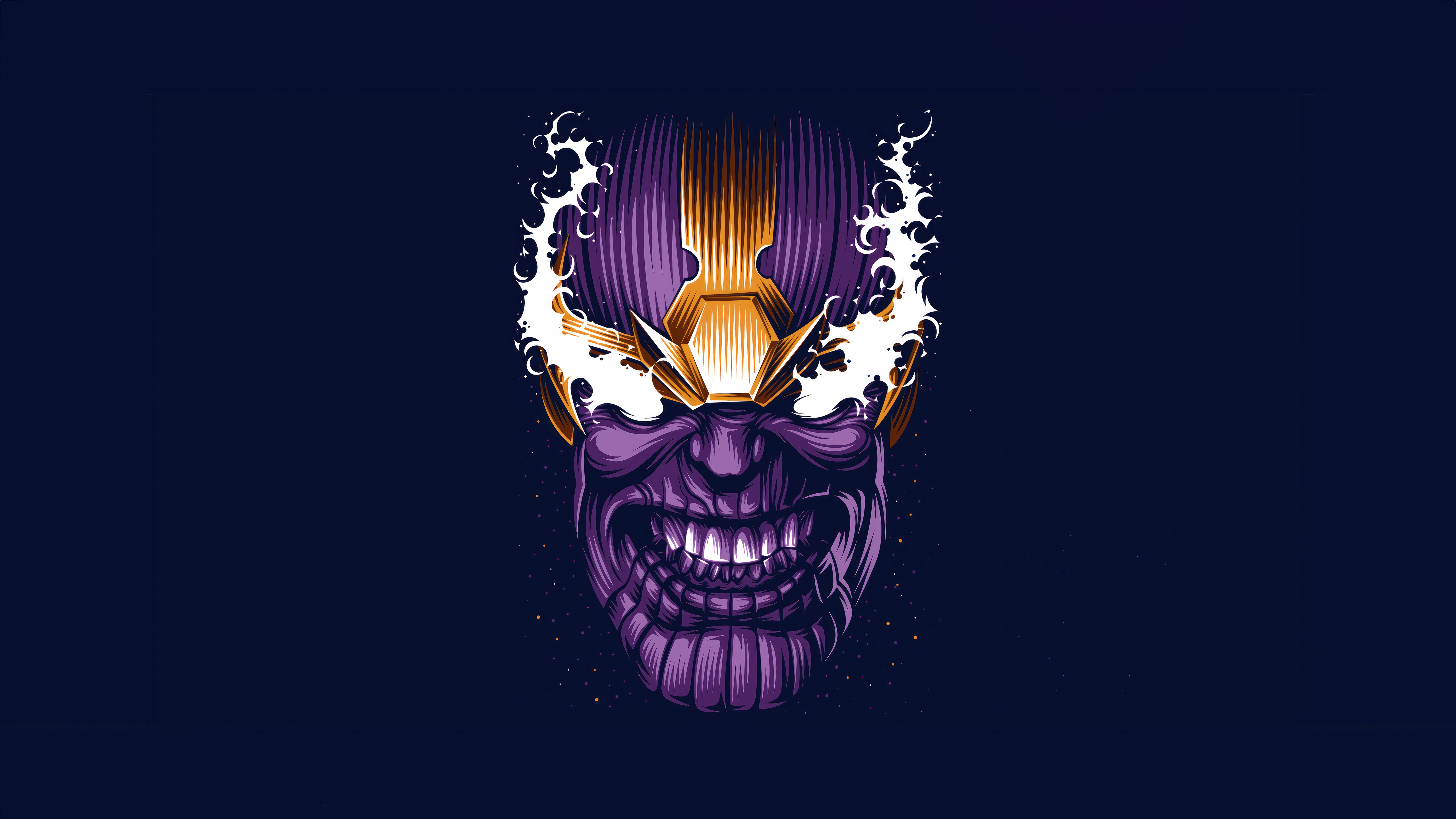 Thanos Minimalist Illustration HD Wallpaper
