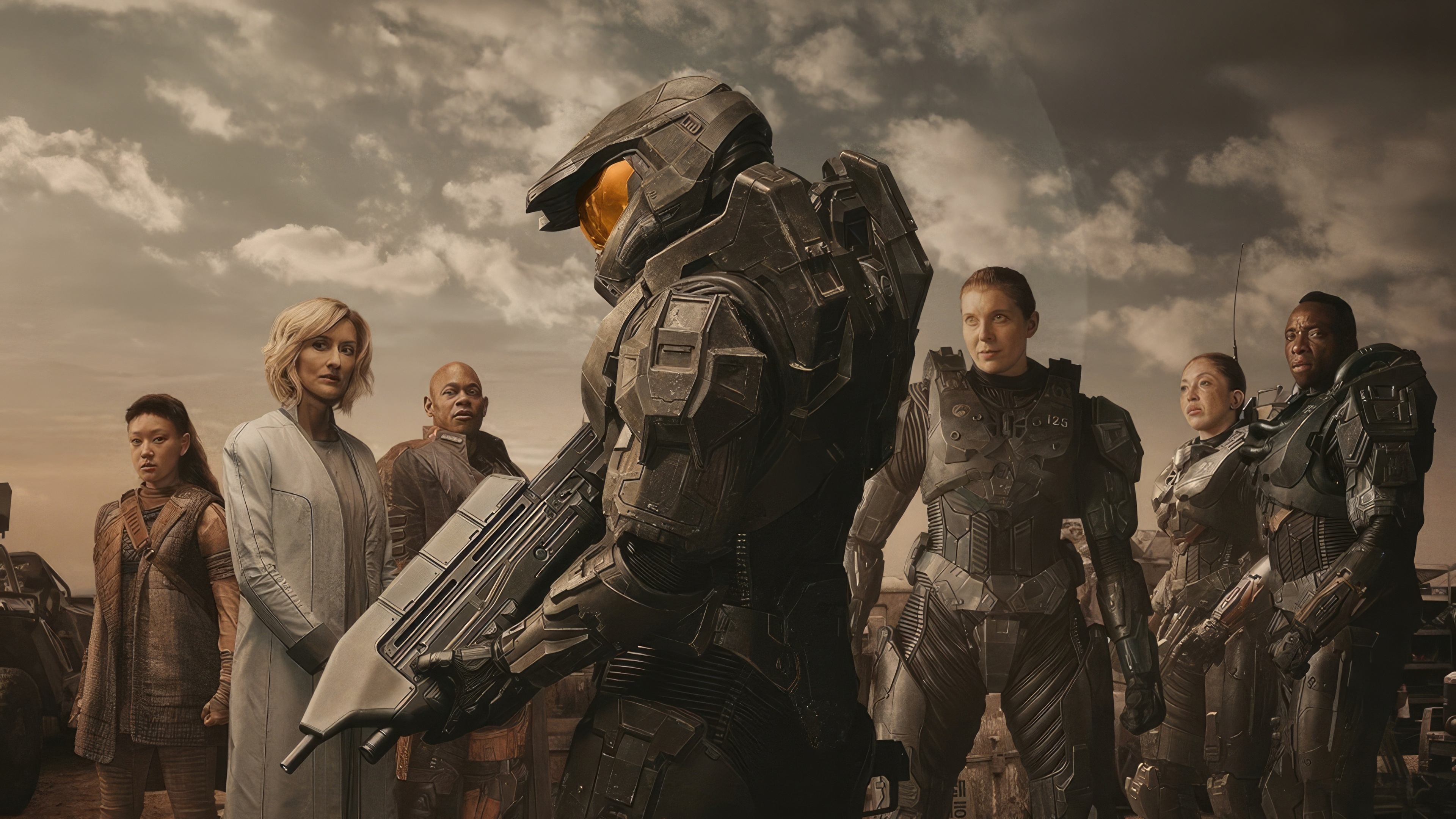Halo Season 2 Master Chief and Spartans HD Wallpaper