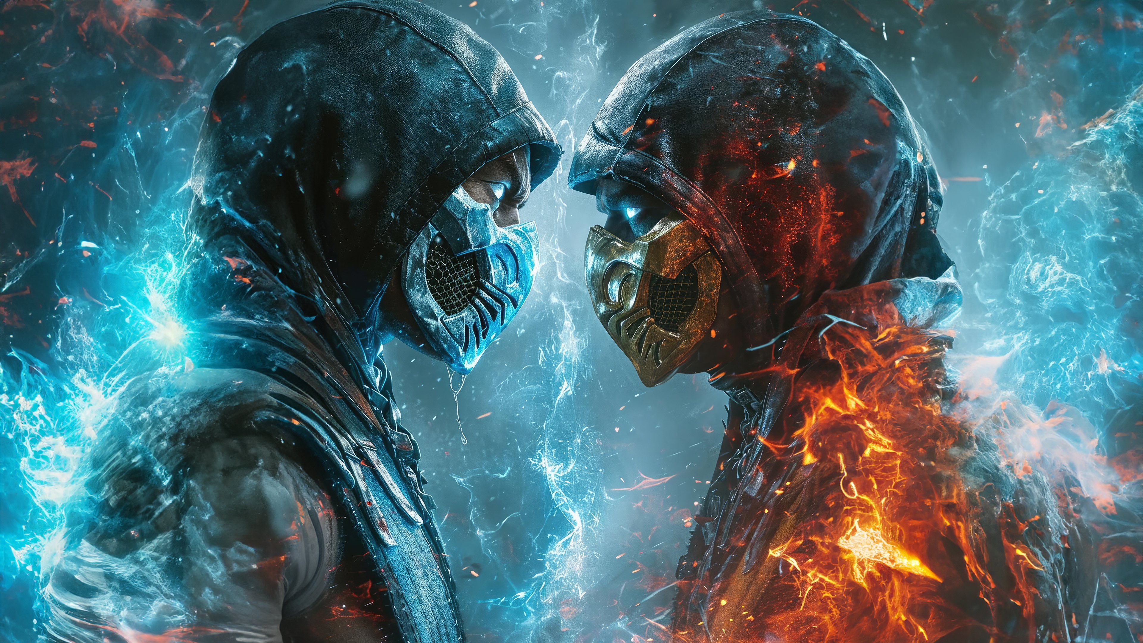 Sub Zero vs Scorpion Mortal Kombat HD Wallpaper