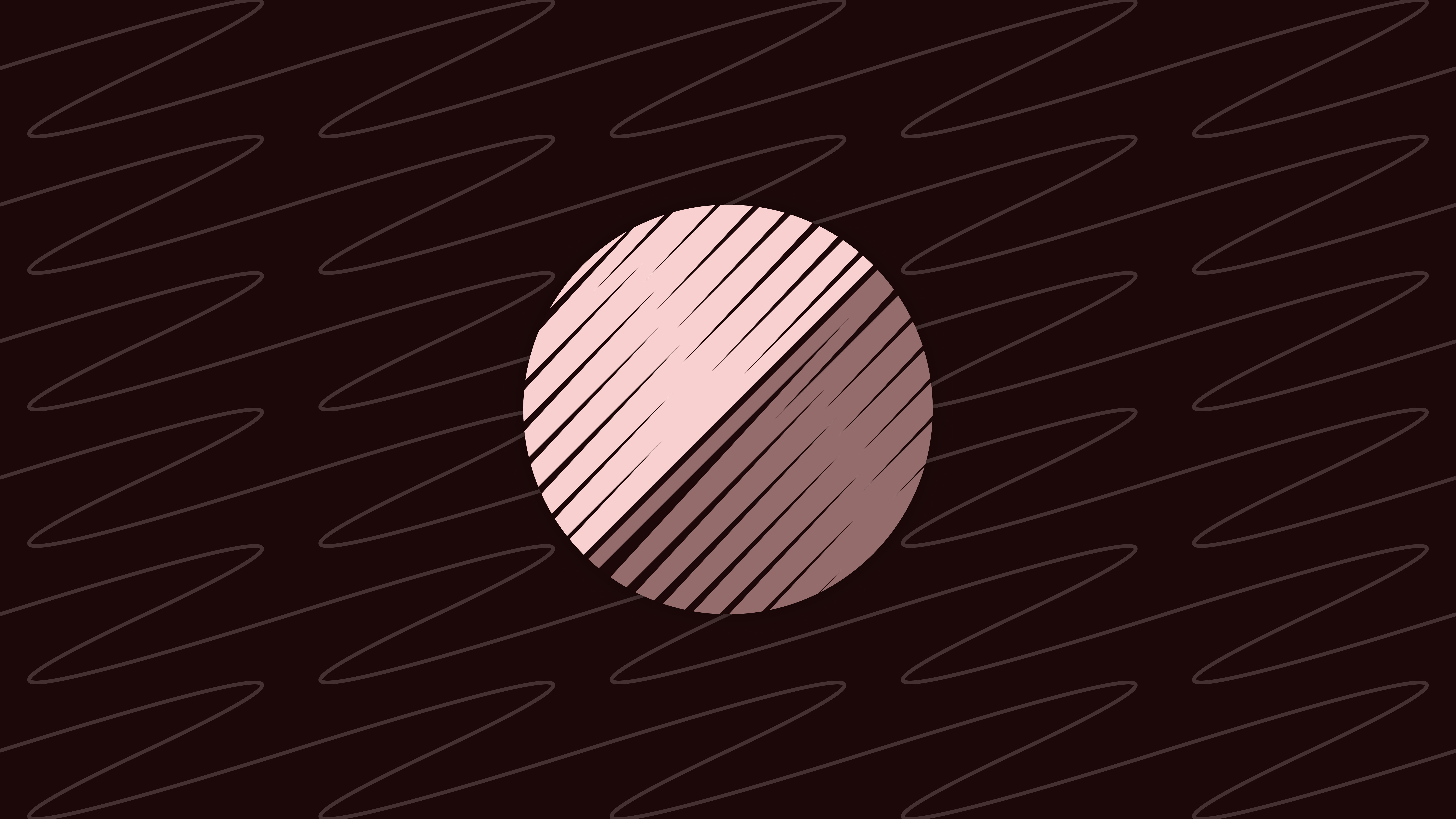 Abstract circle with wavy lines HD Wallpaper