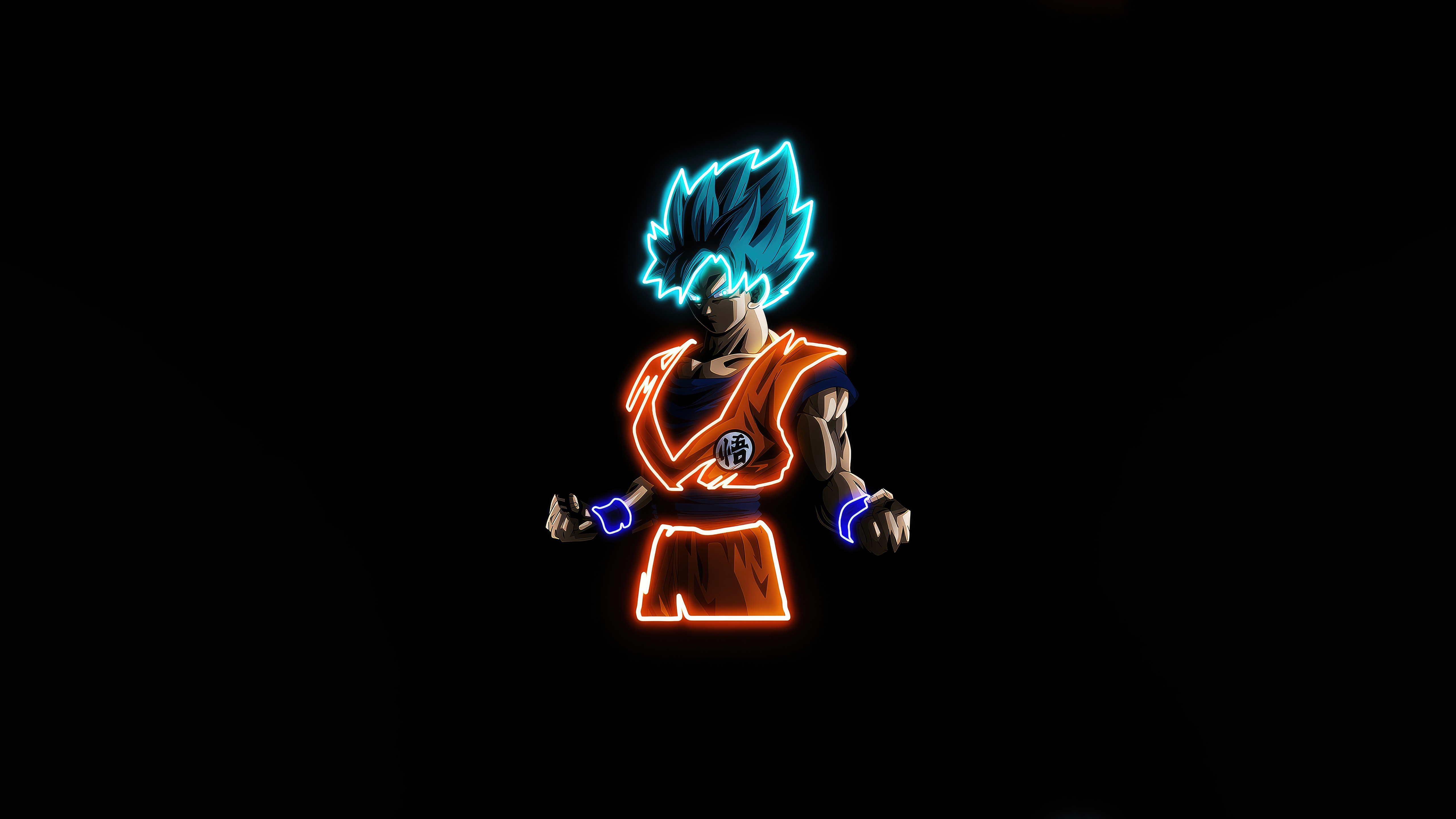 Goku with Blue Aura HD Wallpaper