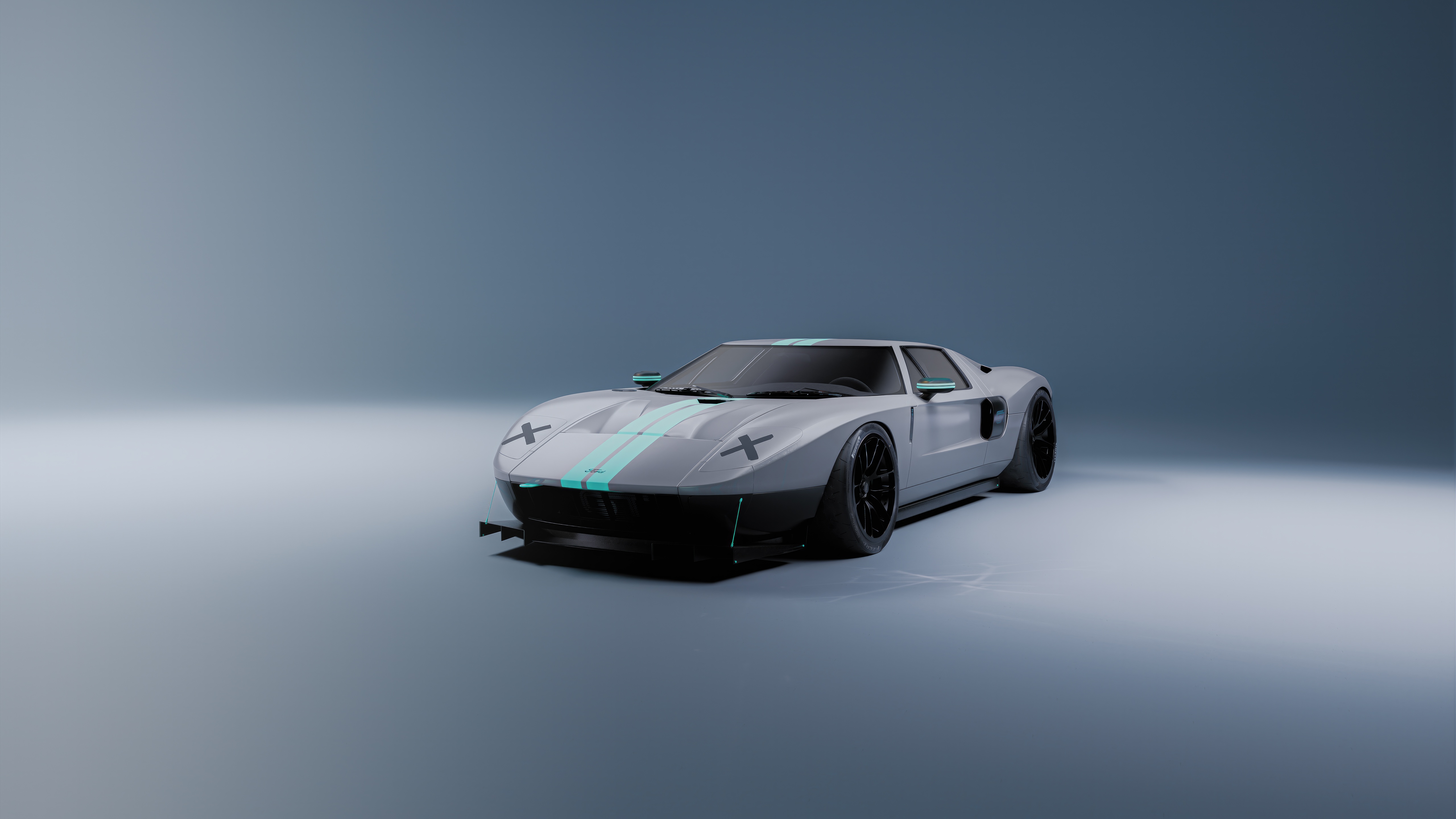 2024 Ford GT Race Car HD Wallpaper