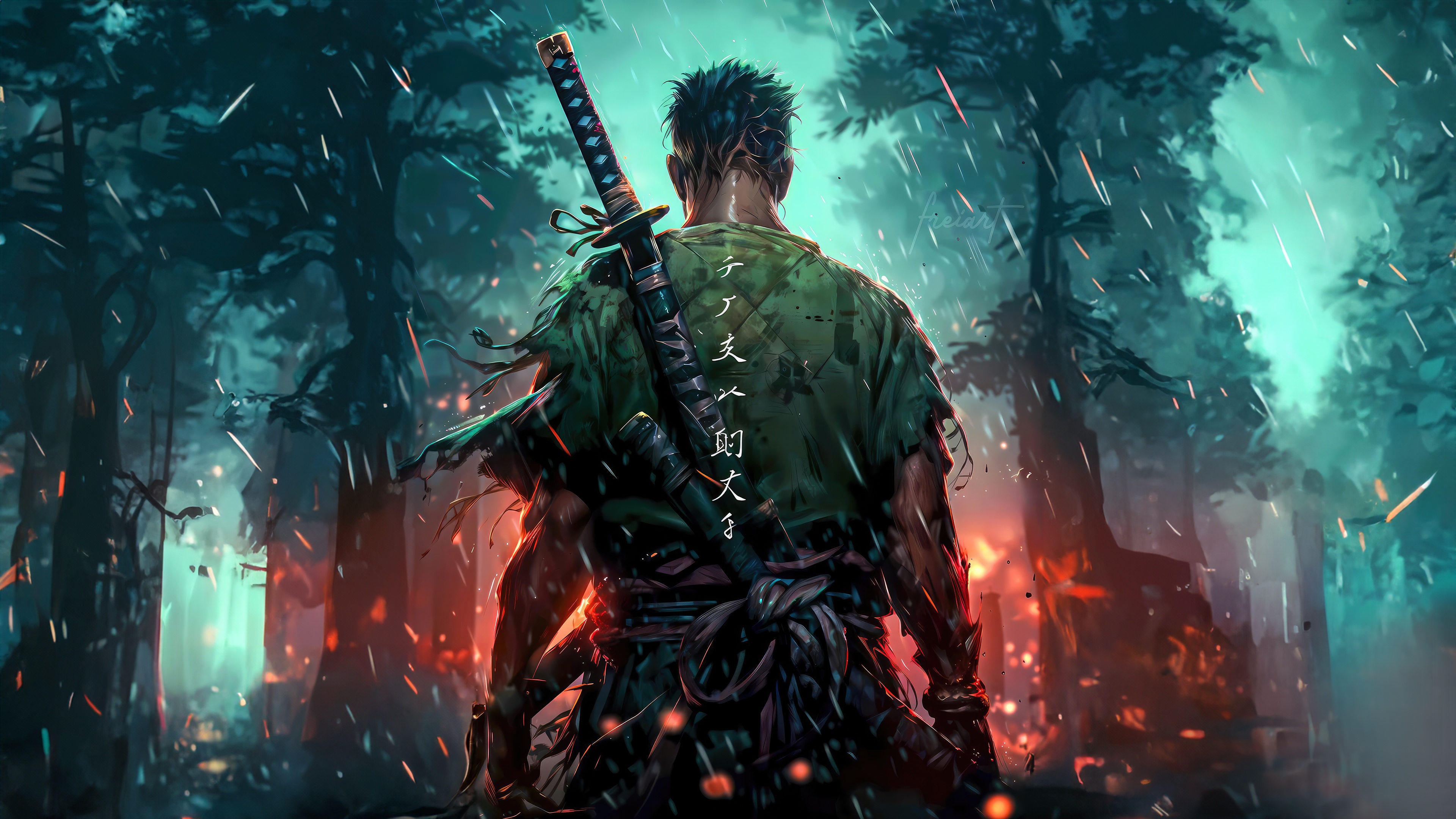 Samurai In The Heart Of The Jungle HD Wallpaper