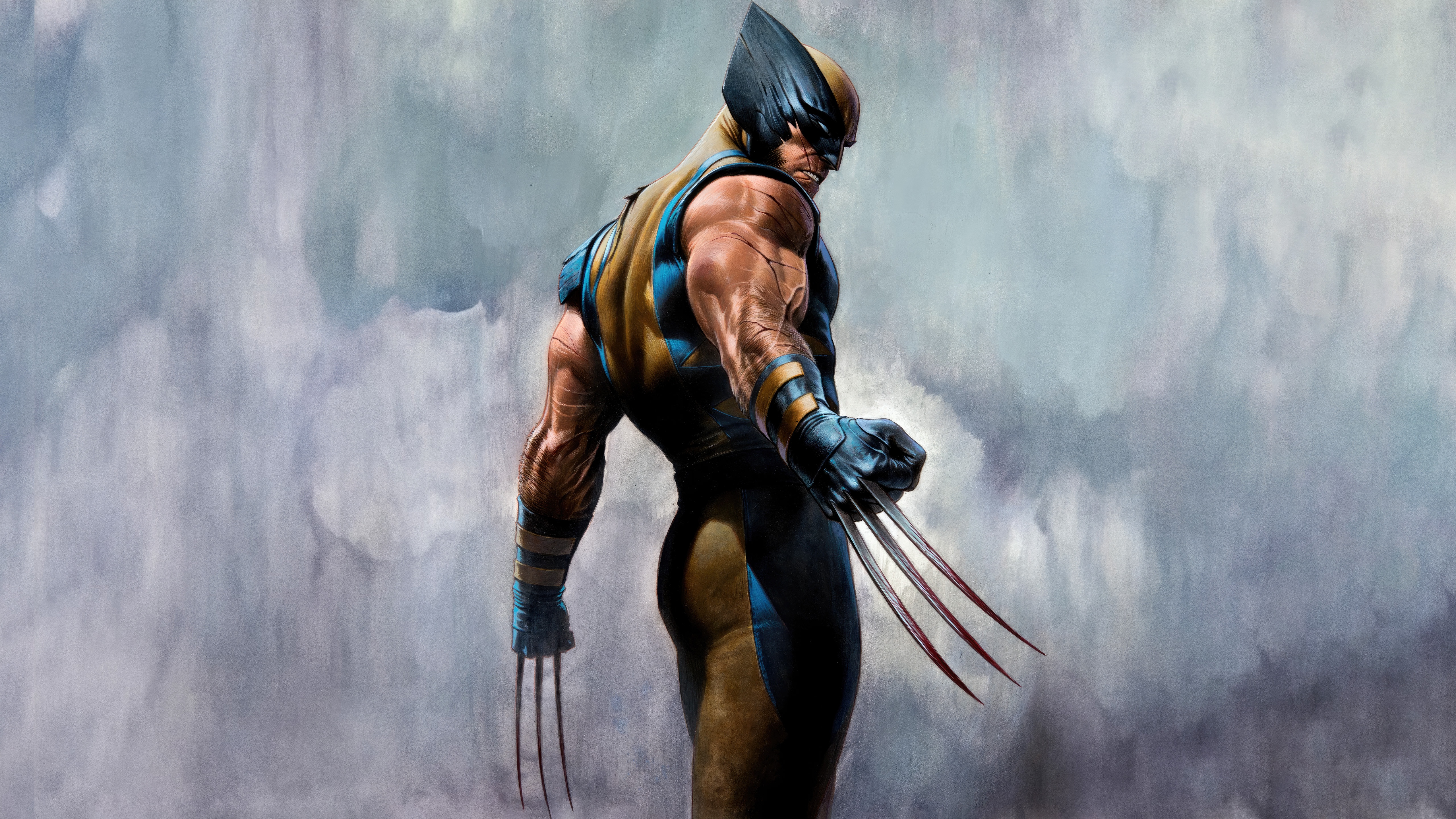 Wolverine with Adamantium Claws HD Wallpaper