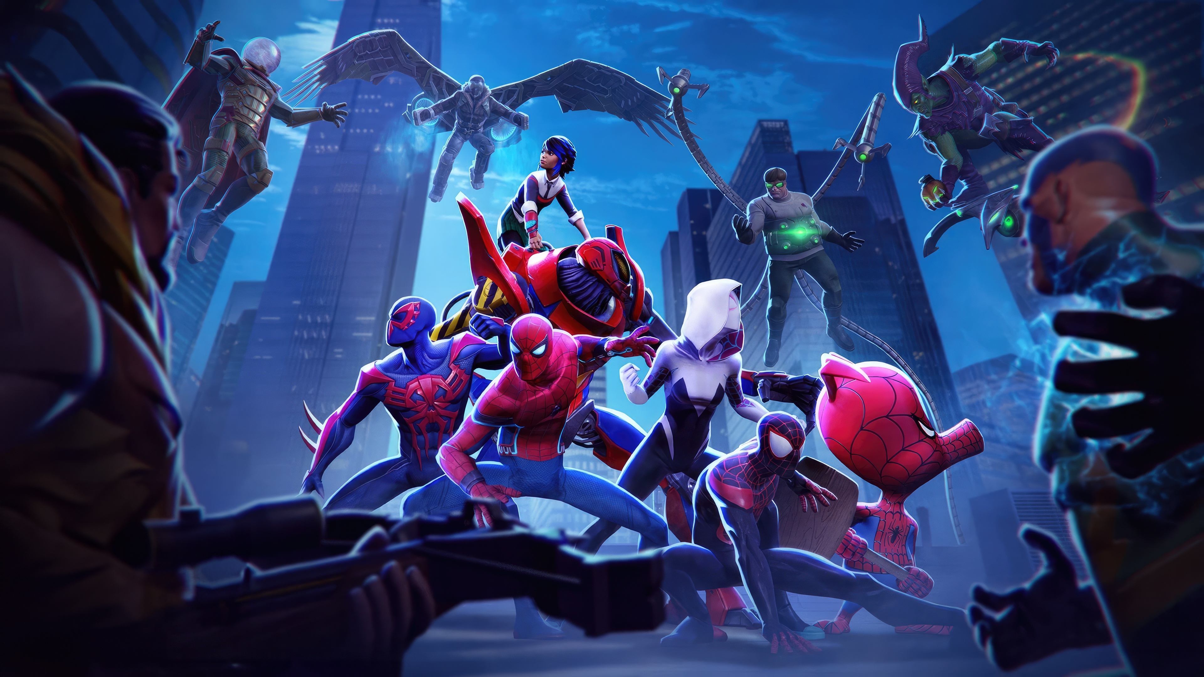 Sinister Six and Web Warriors in Marvel Contest of Champions HD Wallpaper
