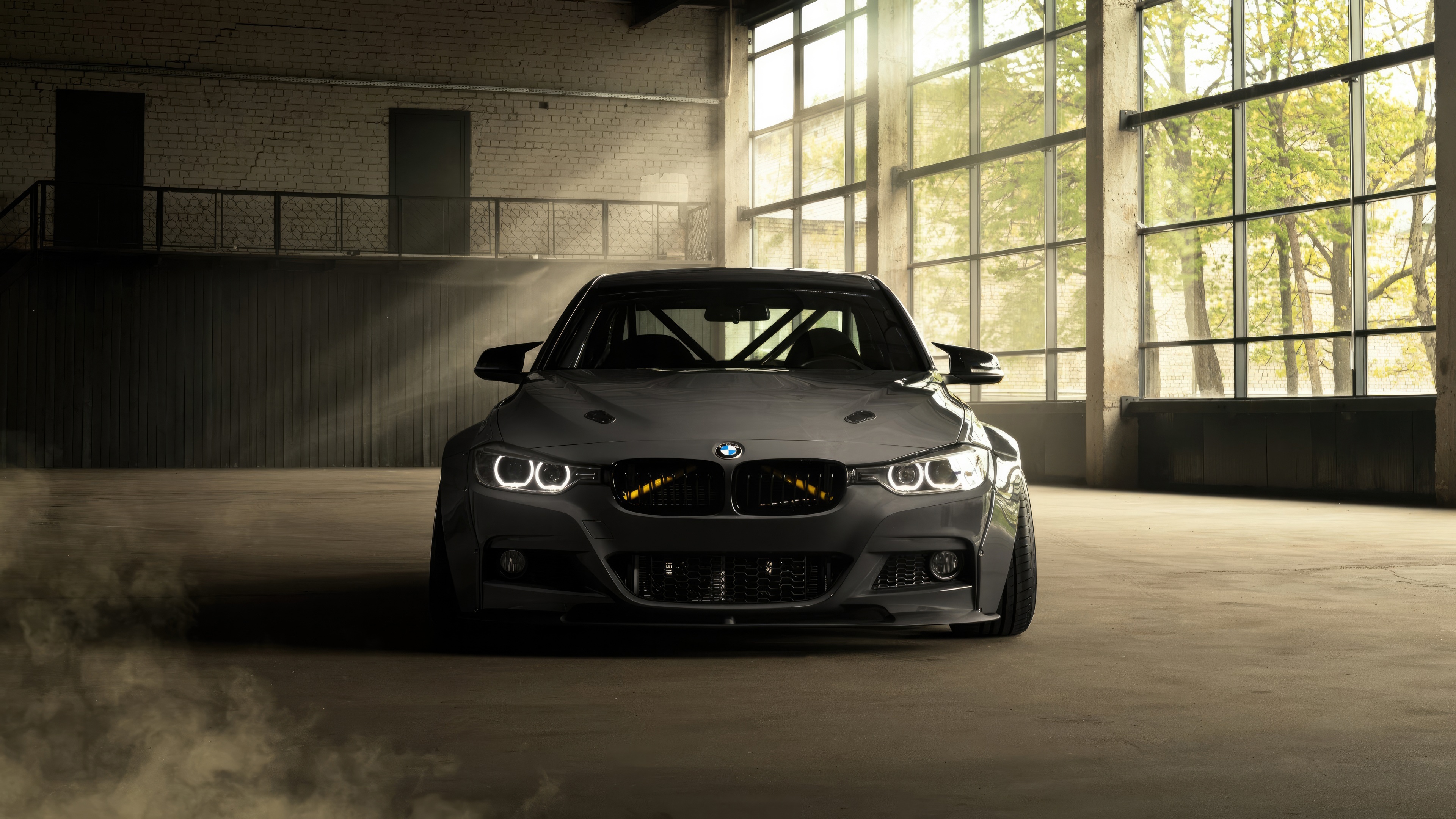 BMW M Sport car in a garage HD Wallpaper