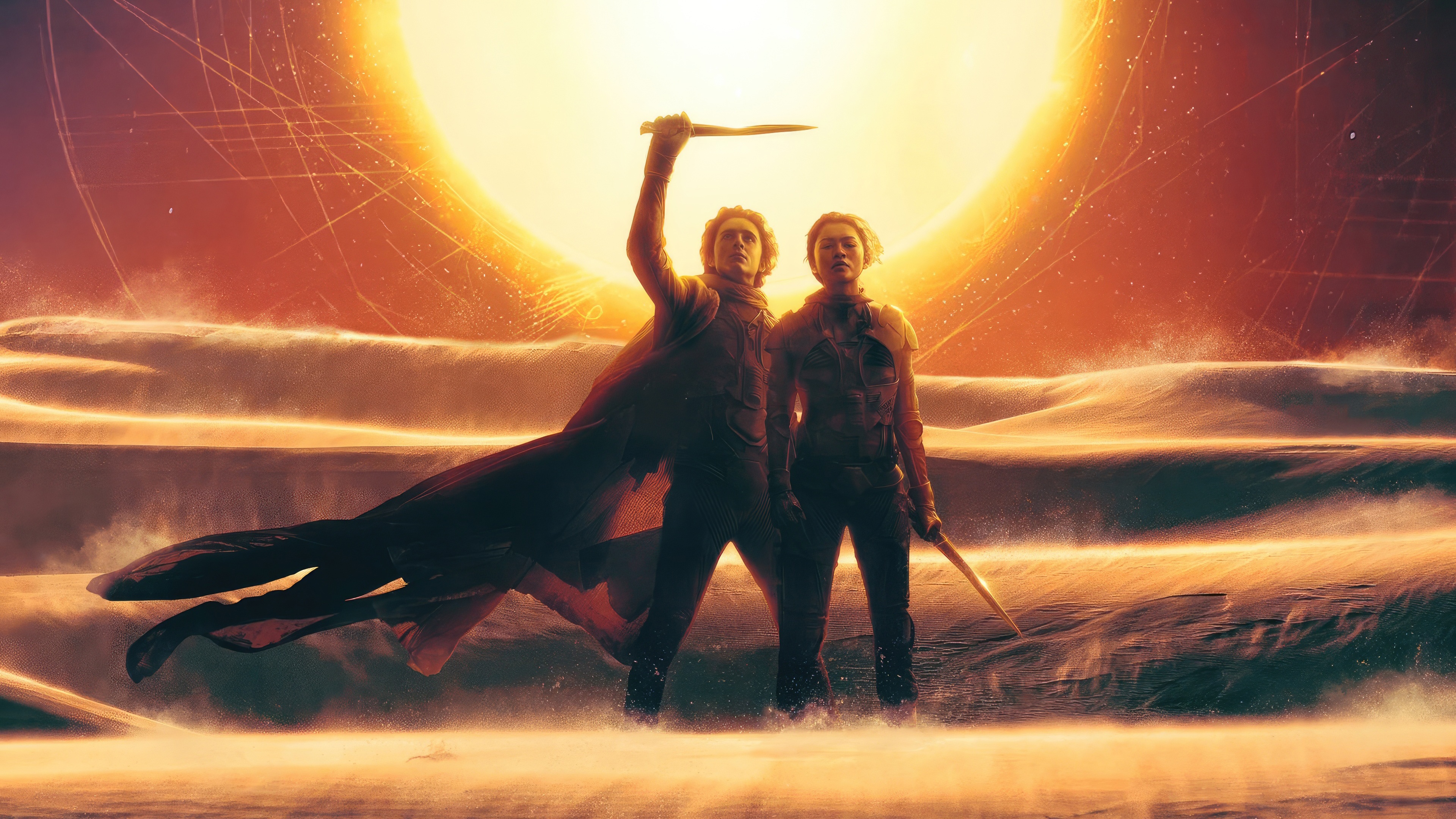 Dune Part Two Movie Poster HD Wallpaper