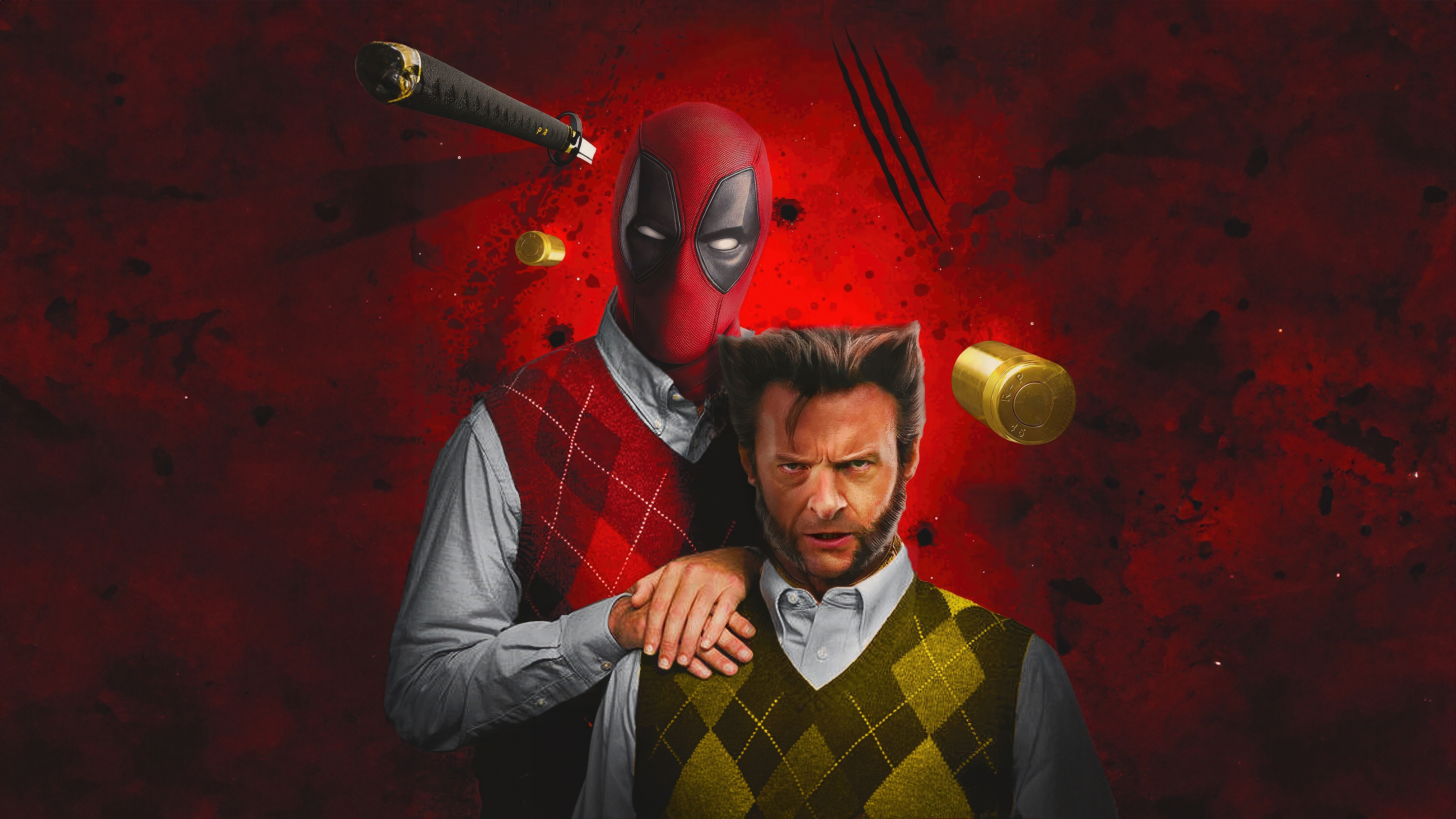 Deadpool and Wolverine HD Wallpaper
