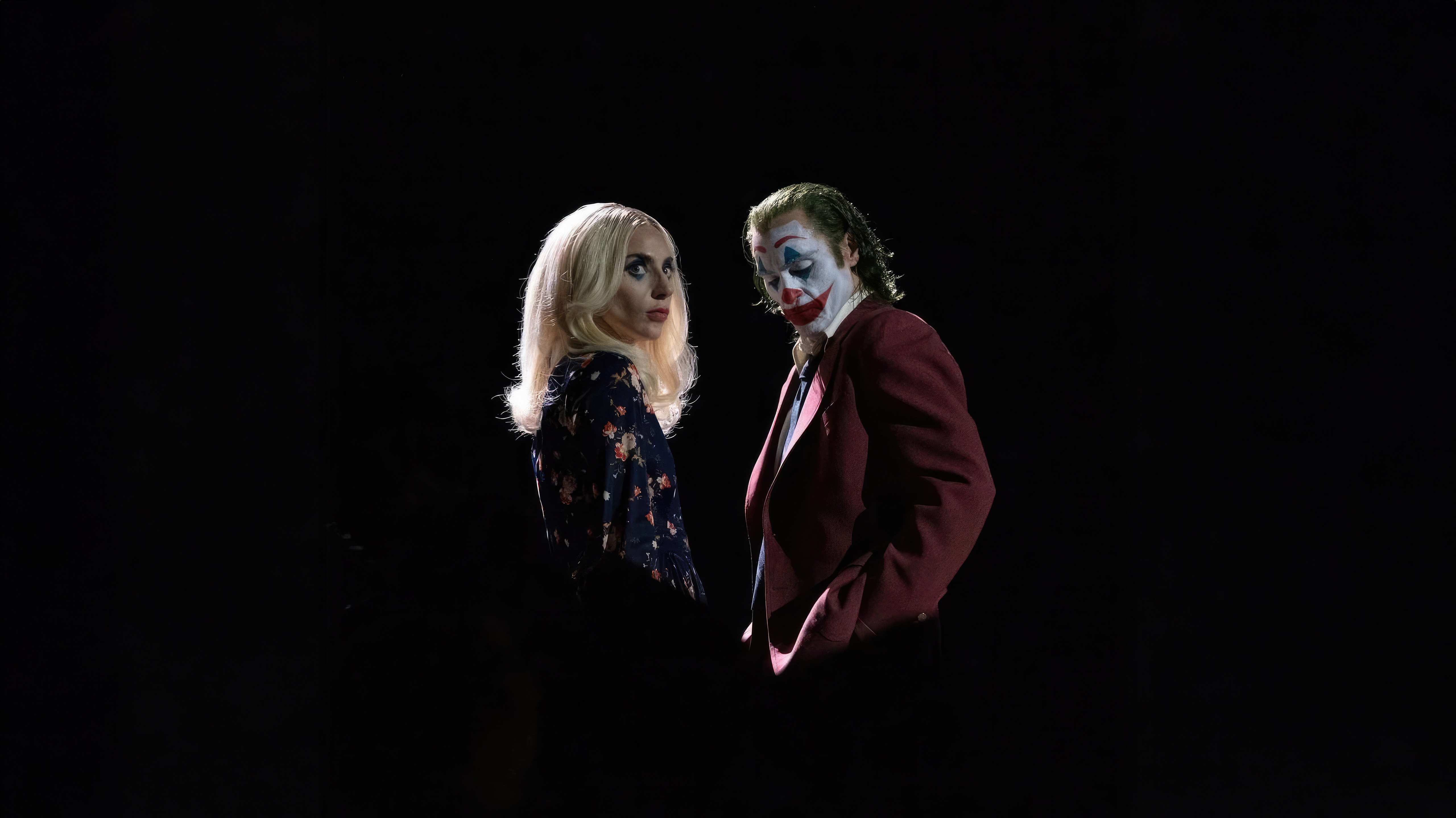 Lady Gaga and Joaquin Phoenix as Joker HD Wallpaper