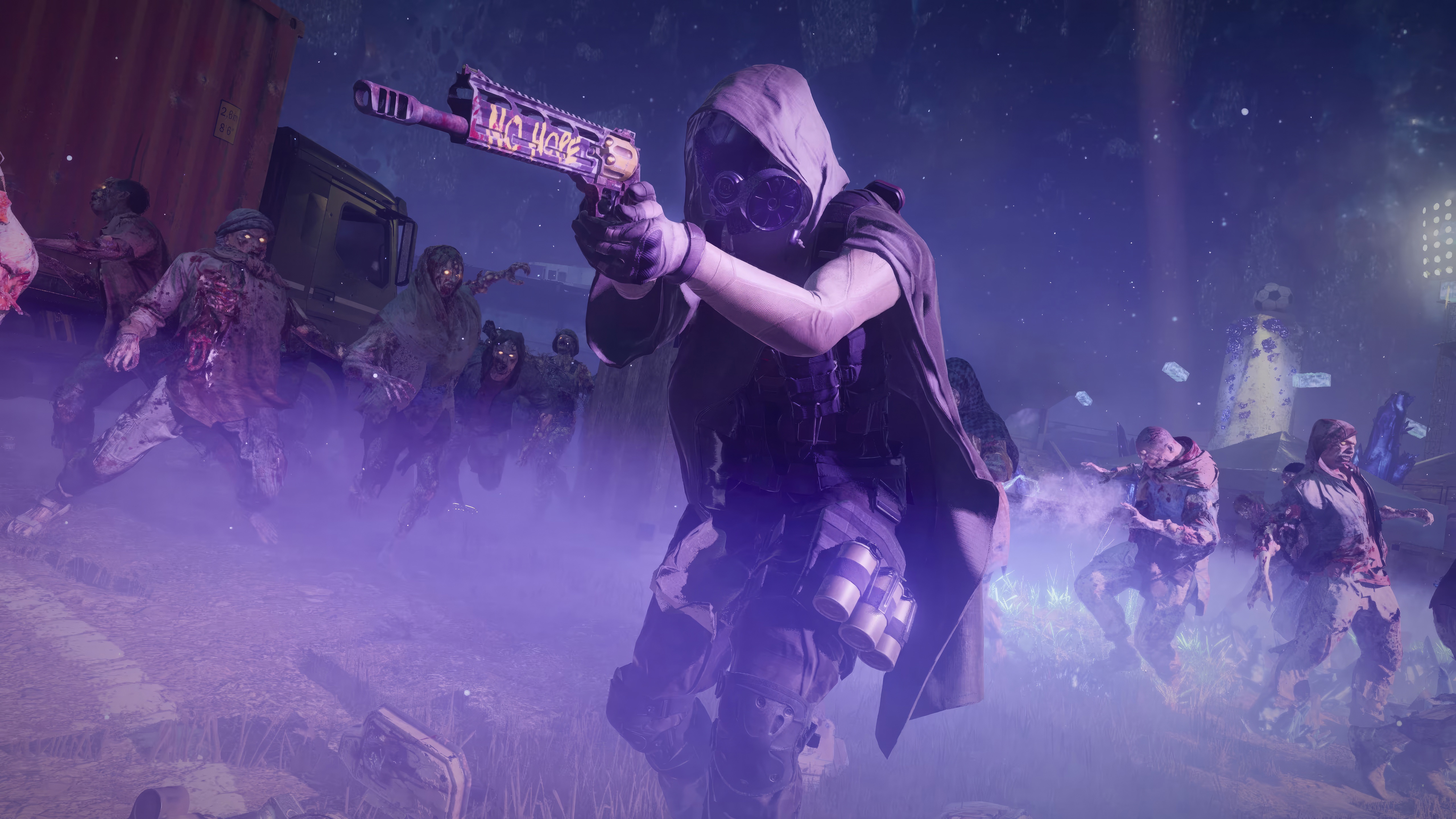 Call of Duty Zombies with Soldier and Truck HD Wallpaper
