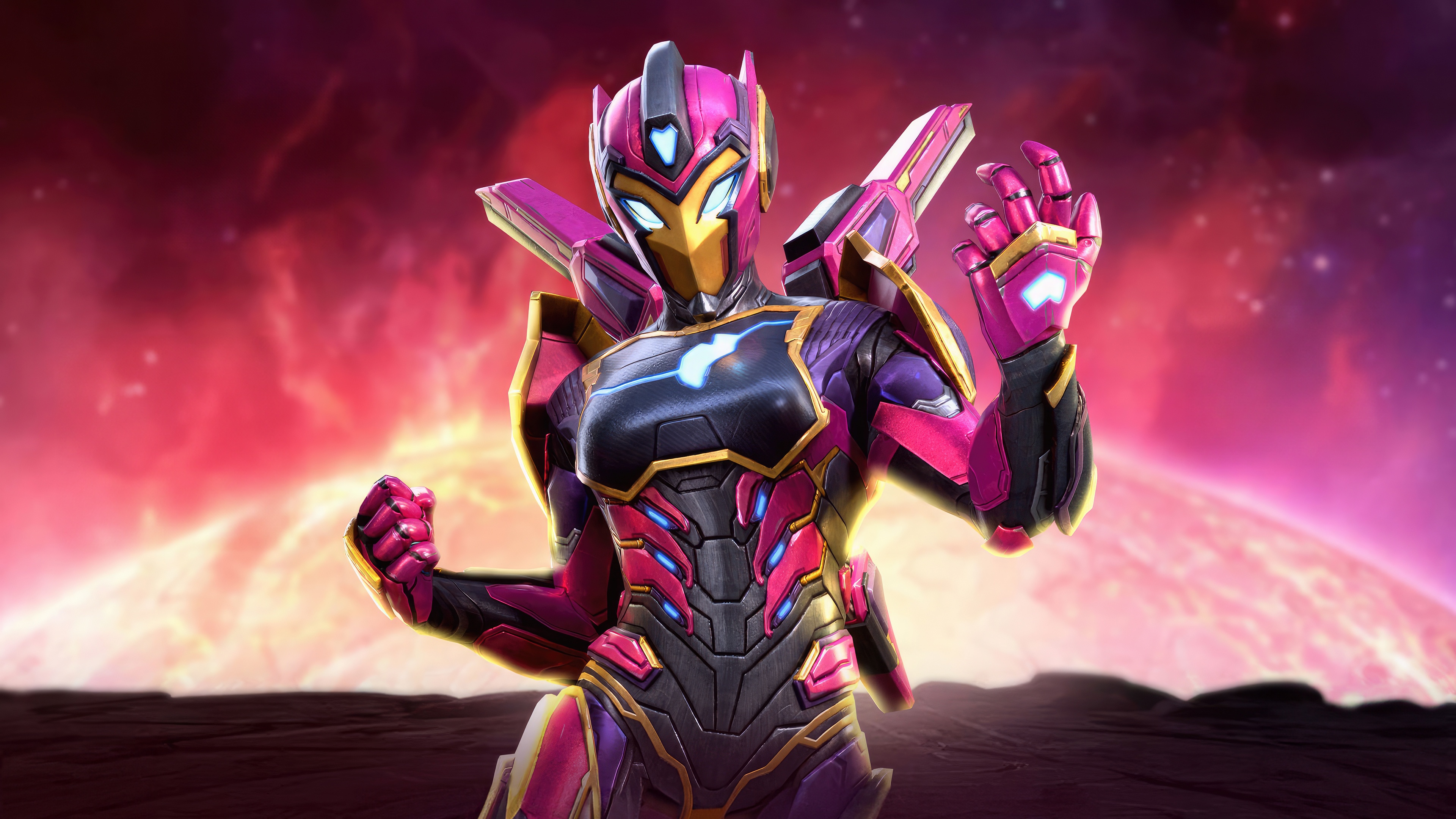 Invincible Ironheart in Marvel Contest Of Champions HD Wallpaper