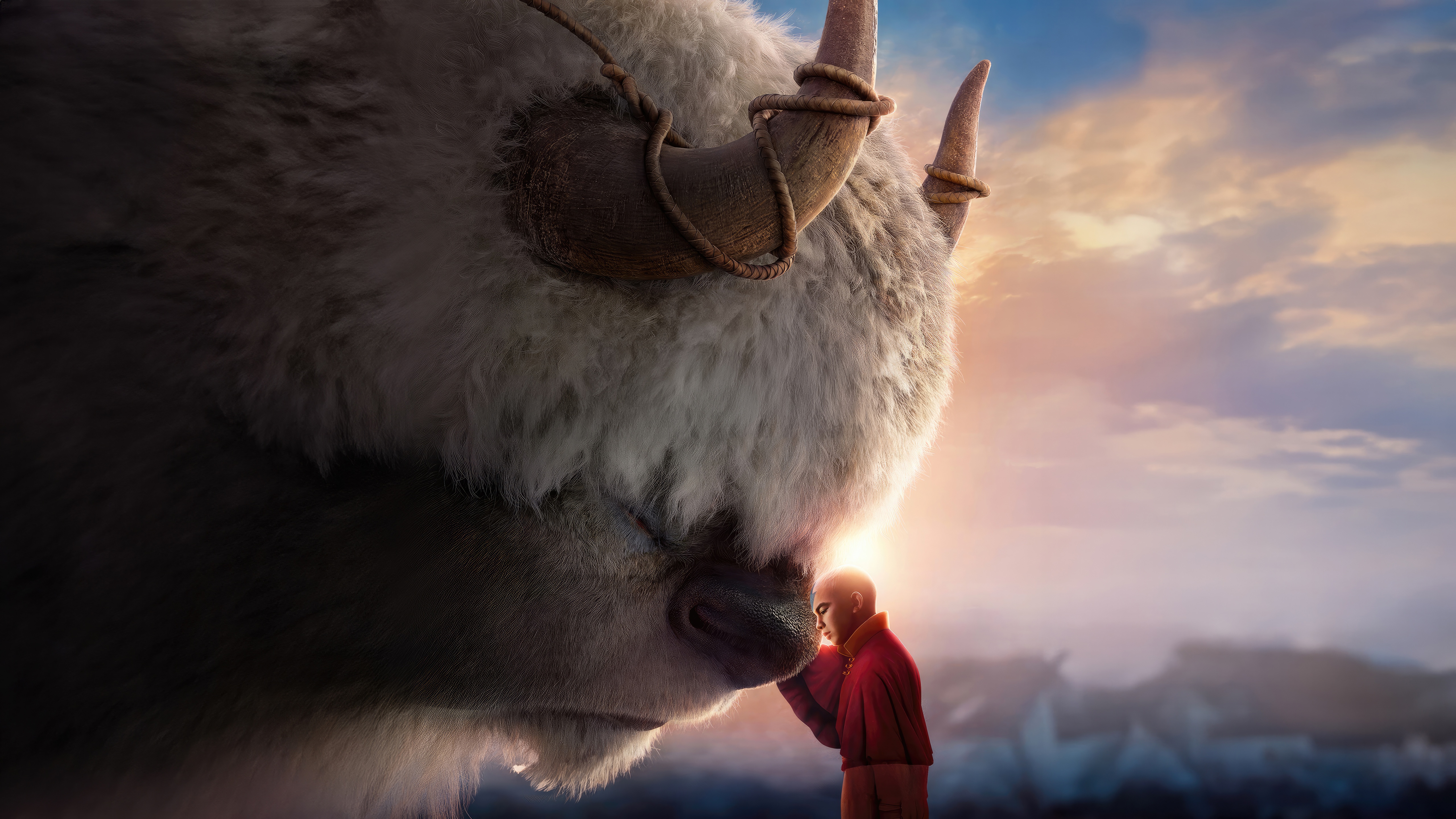 Aang and Appa from Avatar The Last Airbender HD Wallpaper