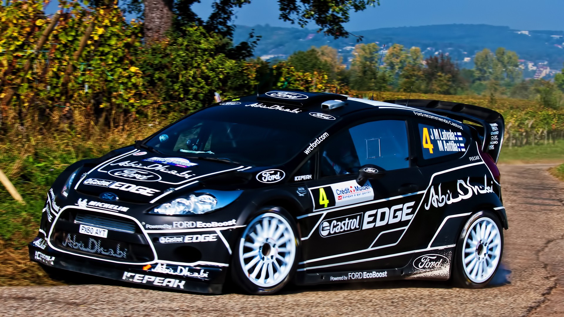 Ford Fiesta RS WRC rally car with Castrol EDGE livery HD Wallpaper