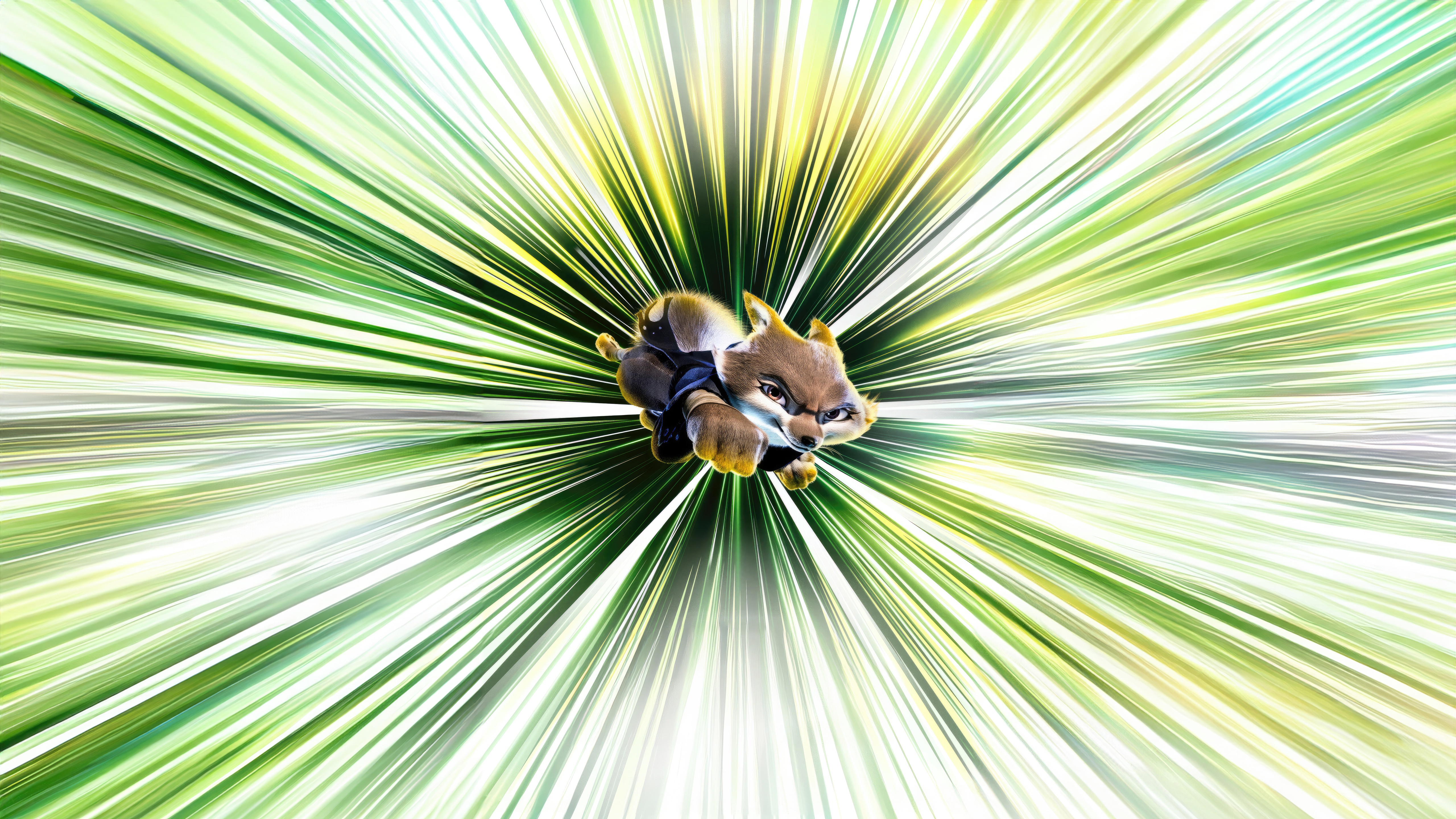 Zhen from Kung Fu Panda 4 in motion HD Wallpaper