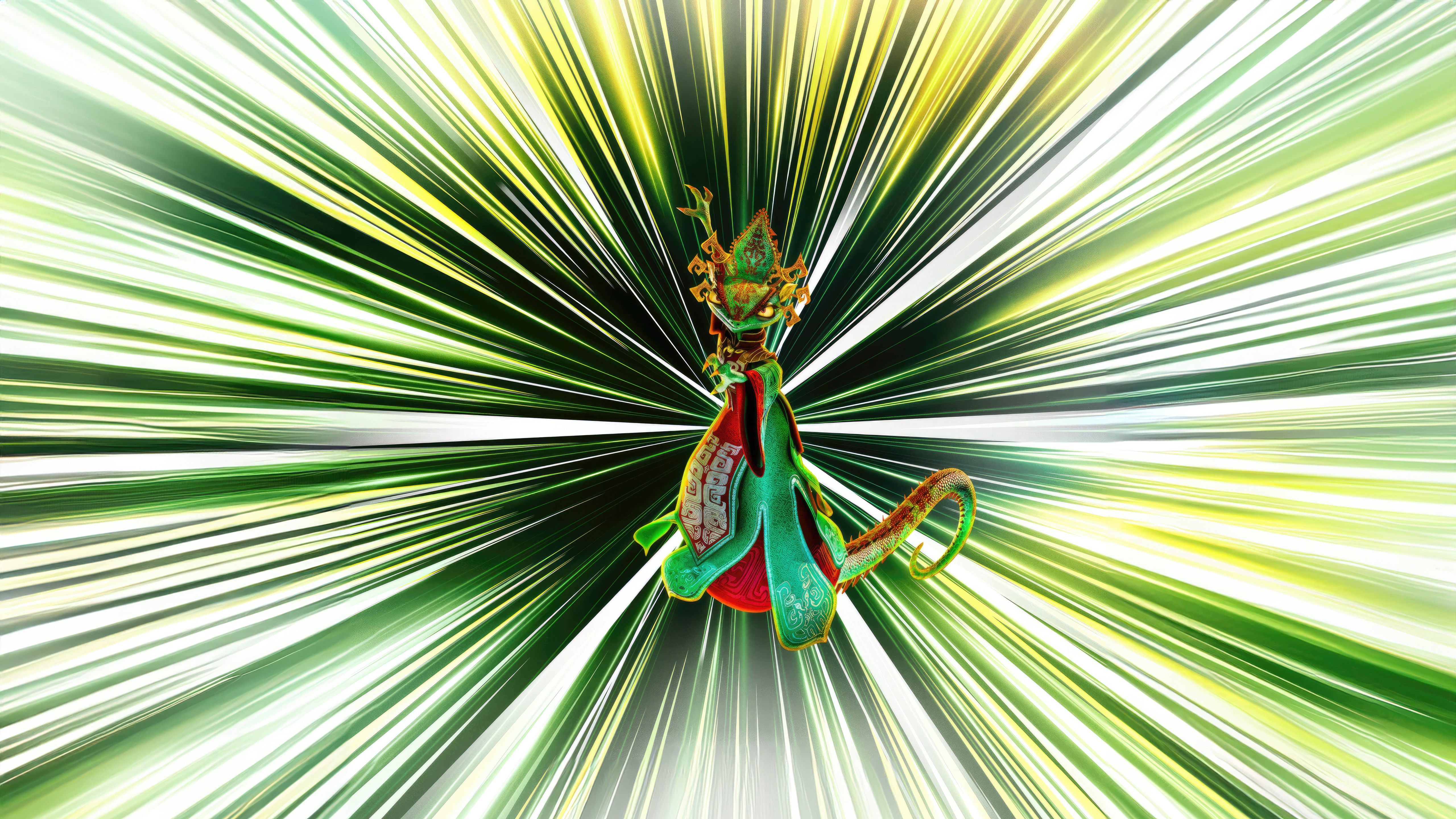 Chameleon from Kung Fu Panda 4 HD Wallpaper