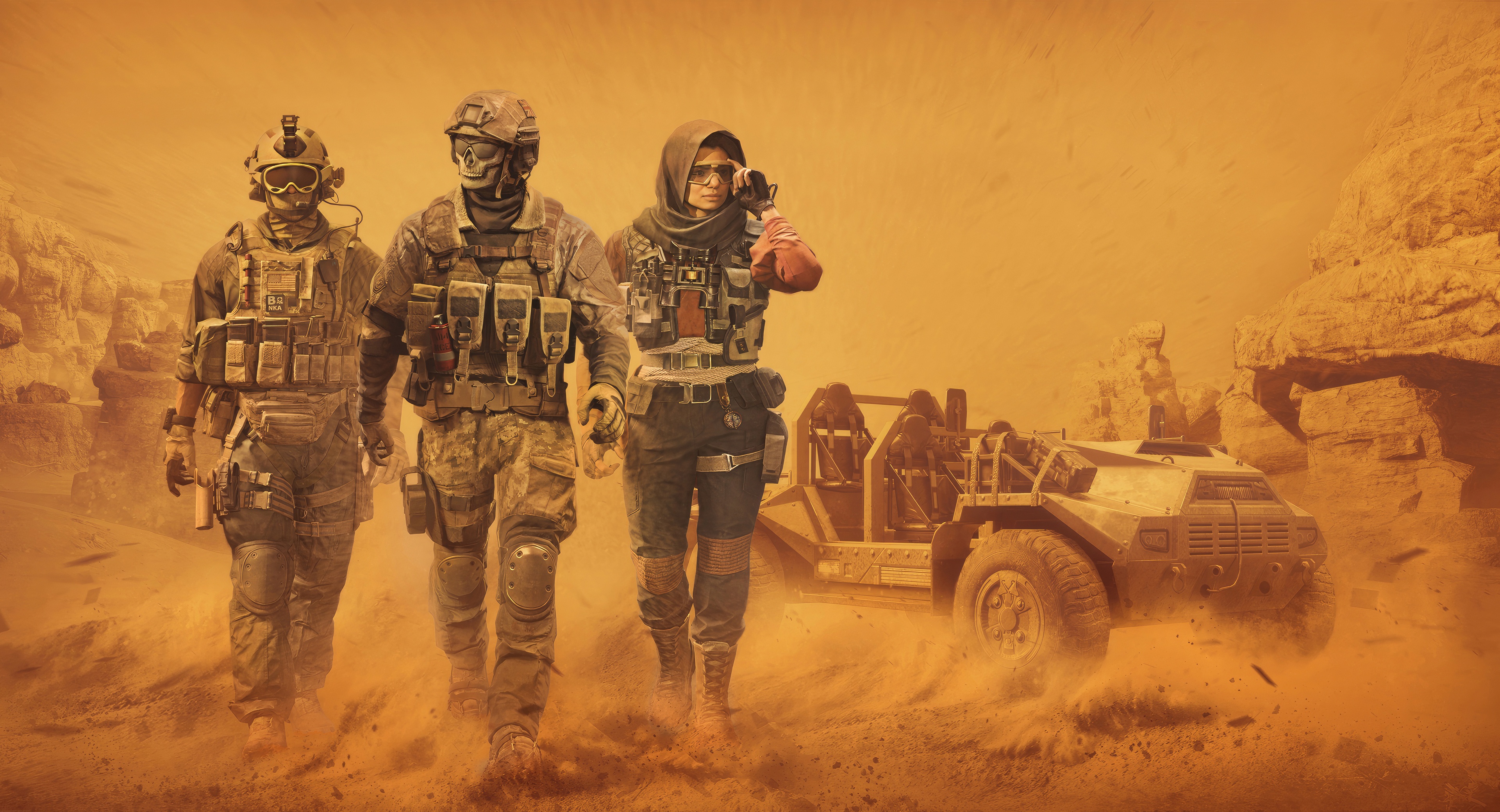 Call of Duty Mobile Season 4 Desert Soldiers and Vehicle HD Wallpaper