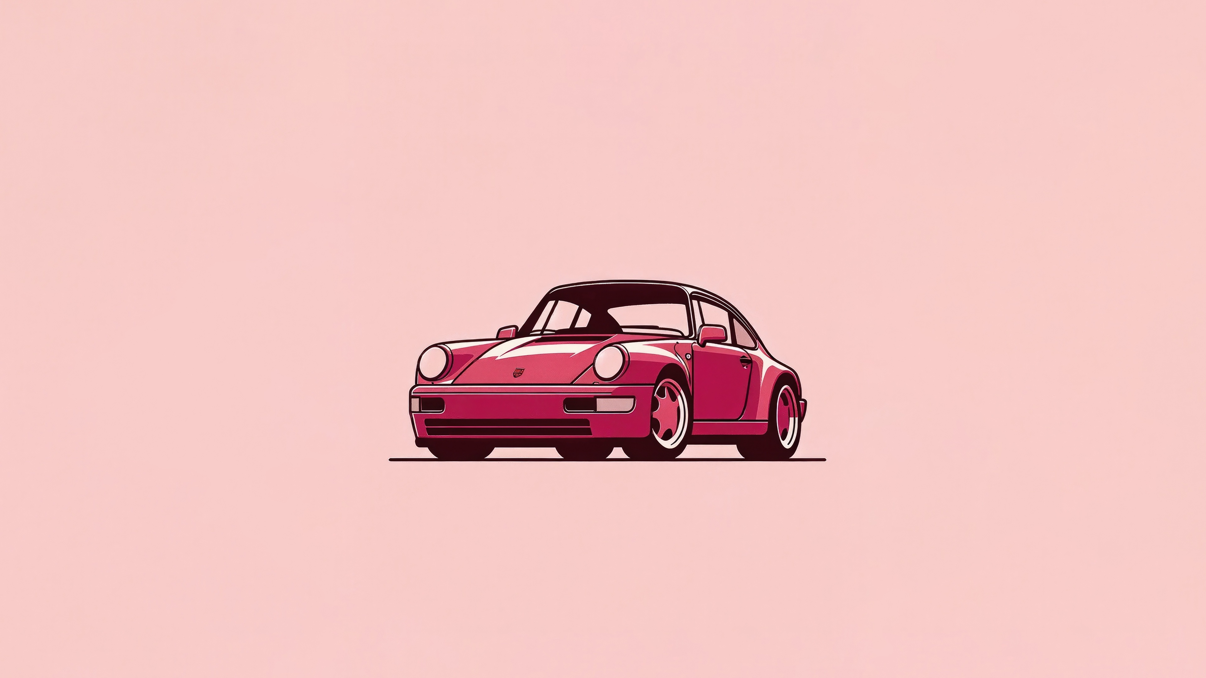 Red Porsche 964 Carrera Rs HD Wallpaper