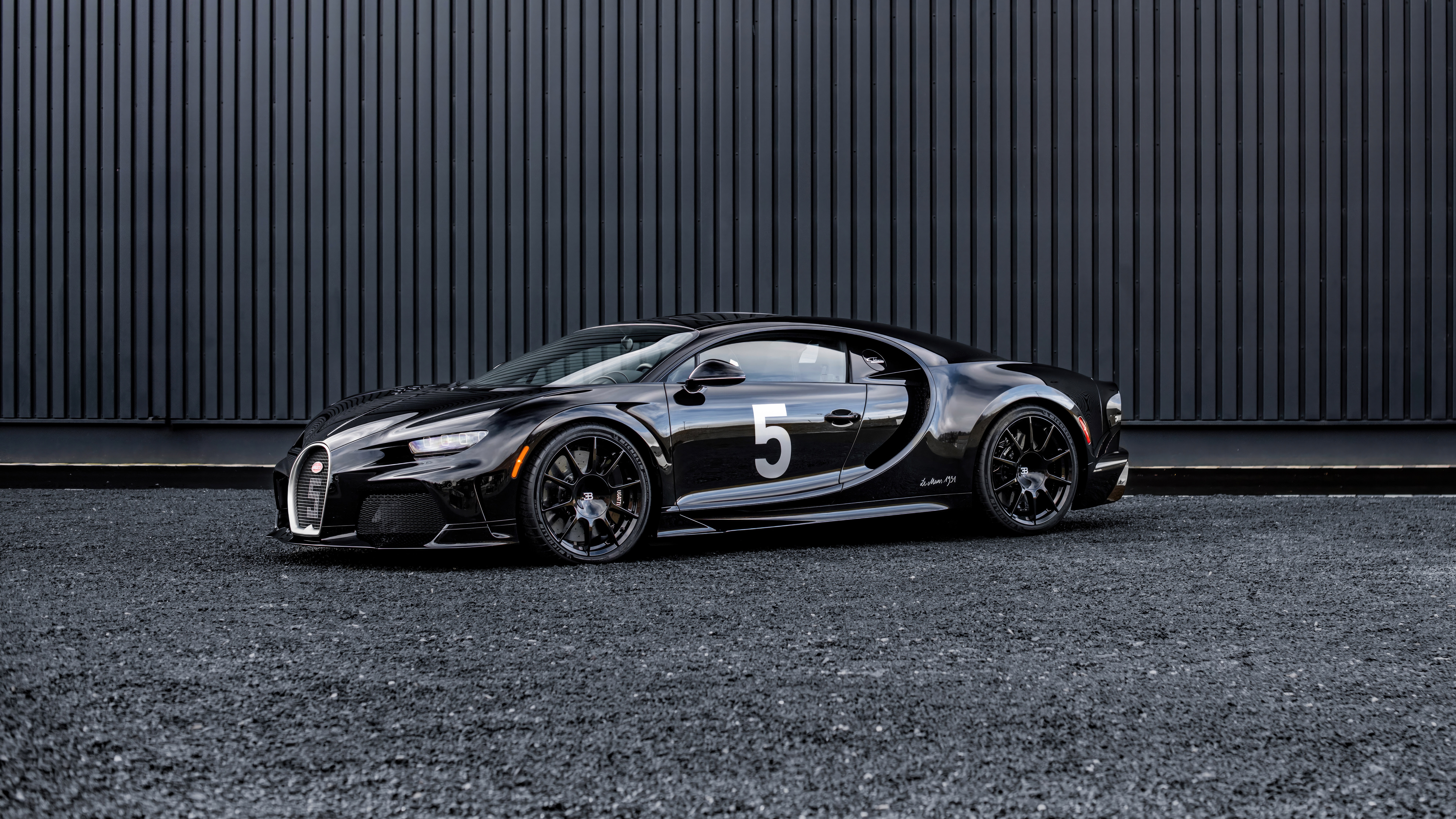 Black Bugatti Chiron Super Sport Hommage T50s HD Wallpaper