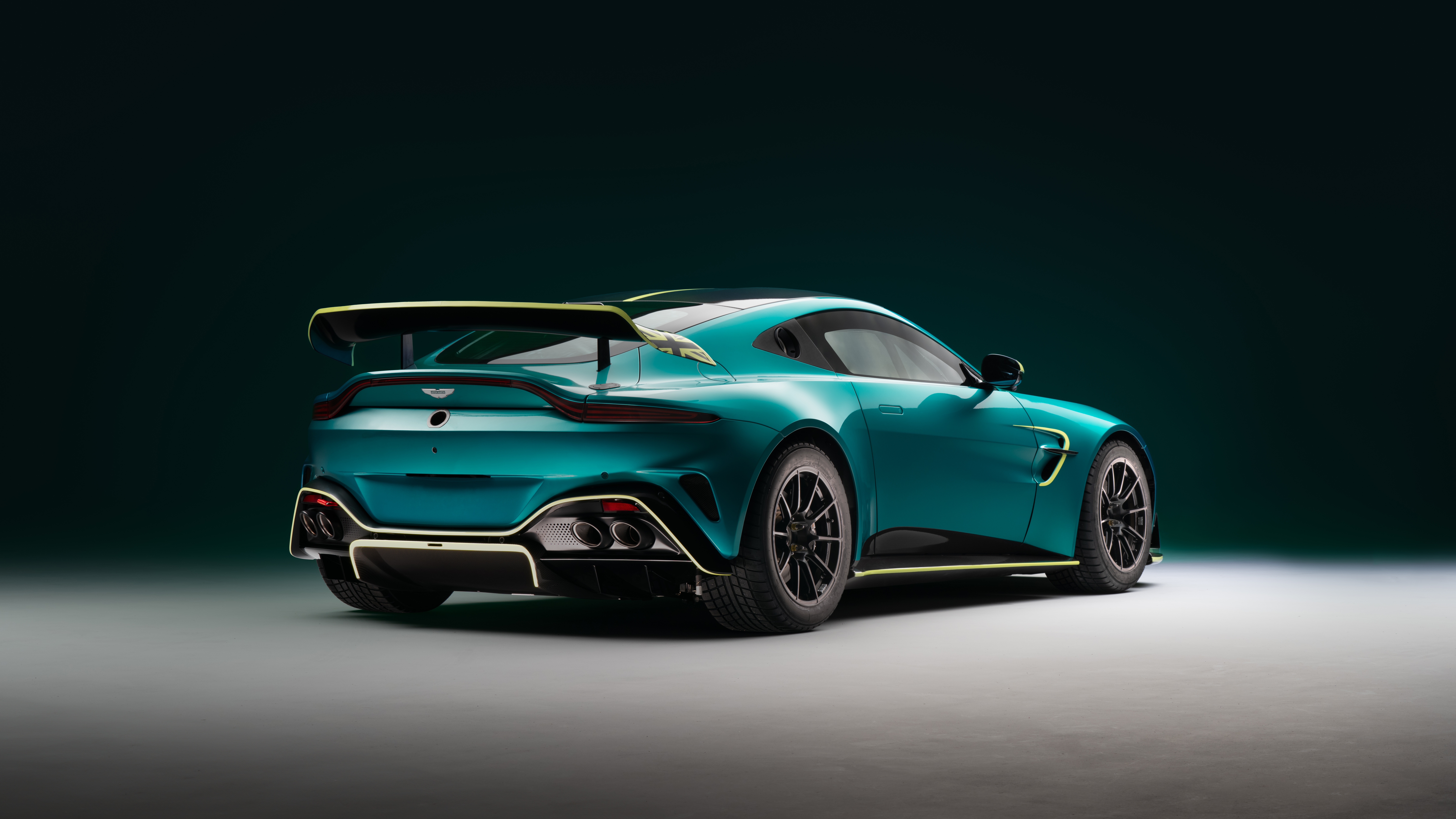 2024 Aston Martin Vantage GT4 Rear View HD Wallpaper