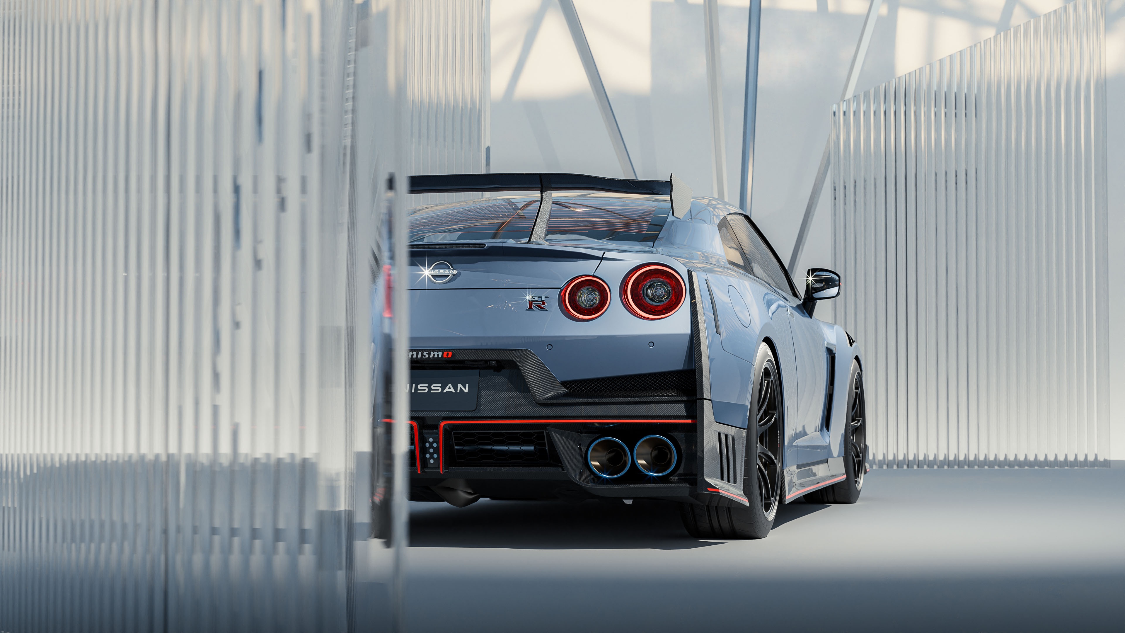 2024 Nissan GTR Nismo Rear View HD Wallpaper