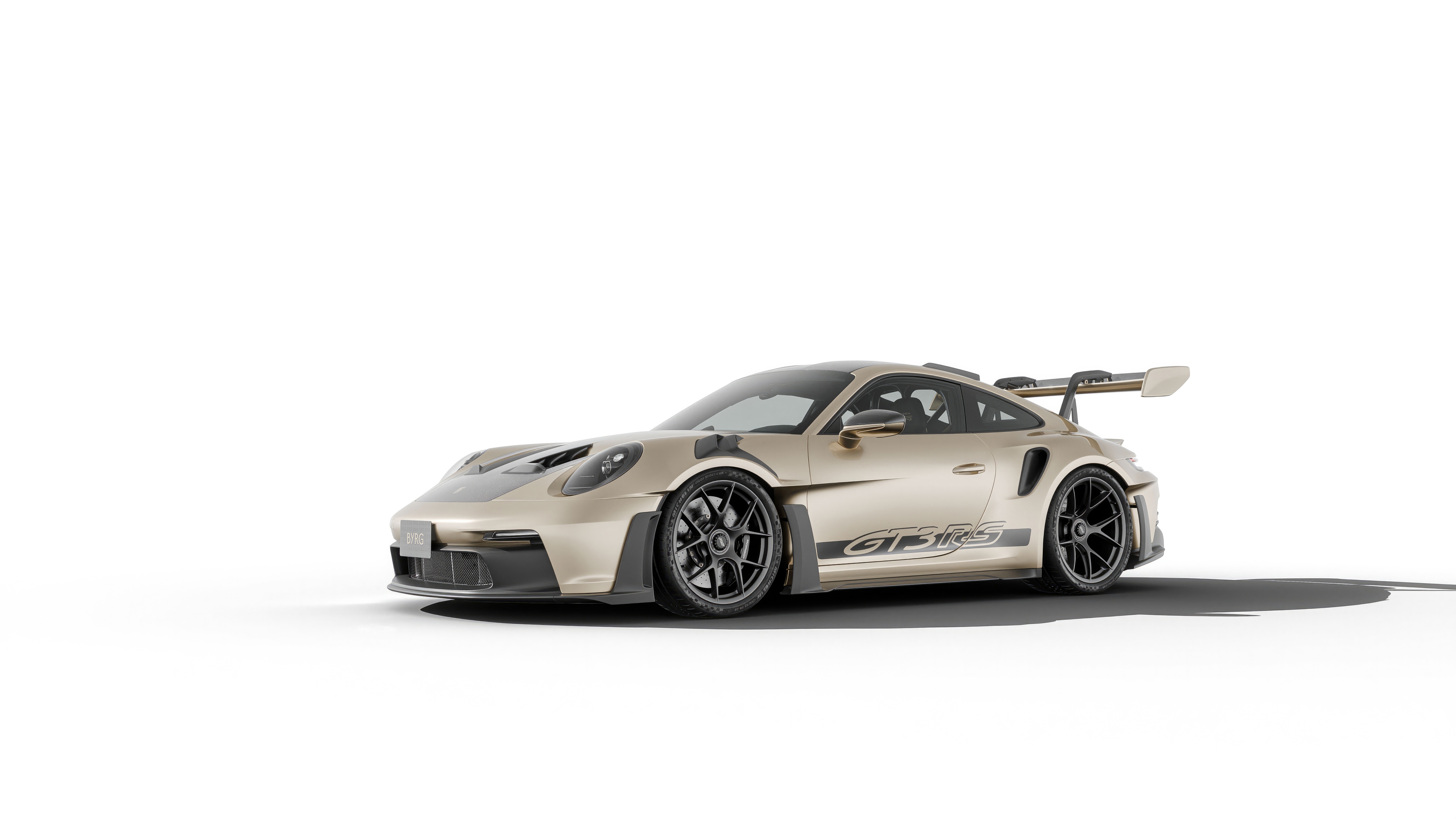 Palladium Metallic Porsche GT3 RS HD Wallpaper