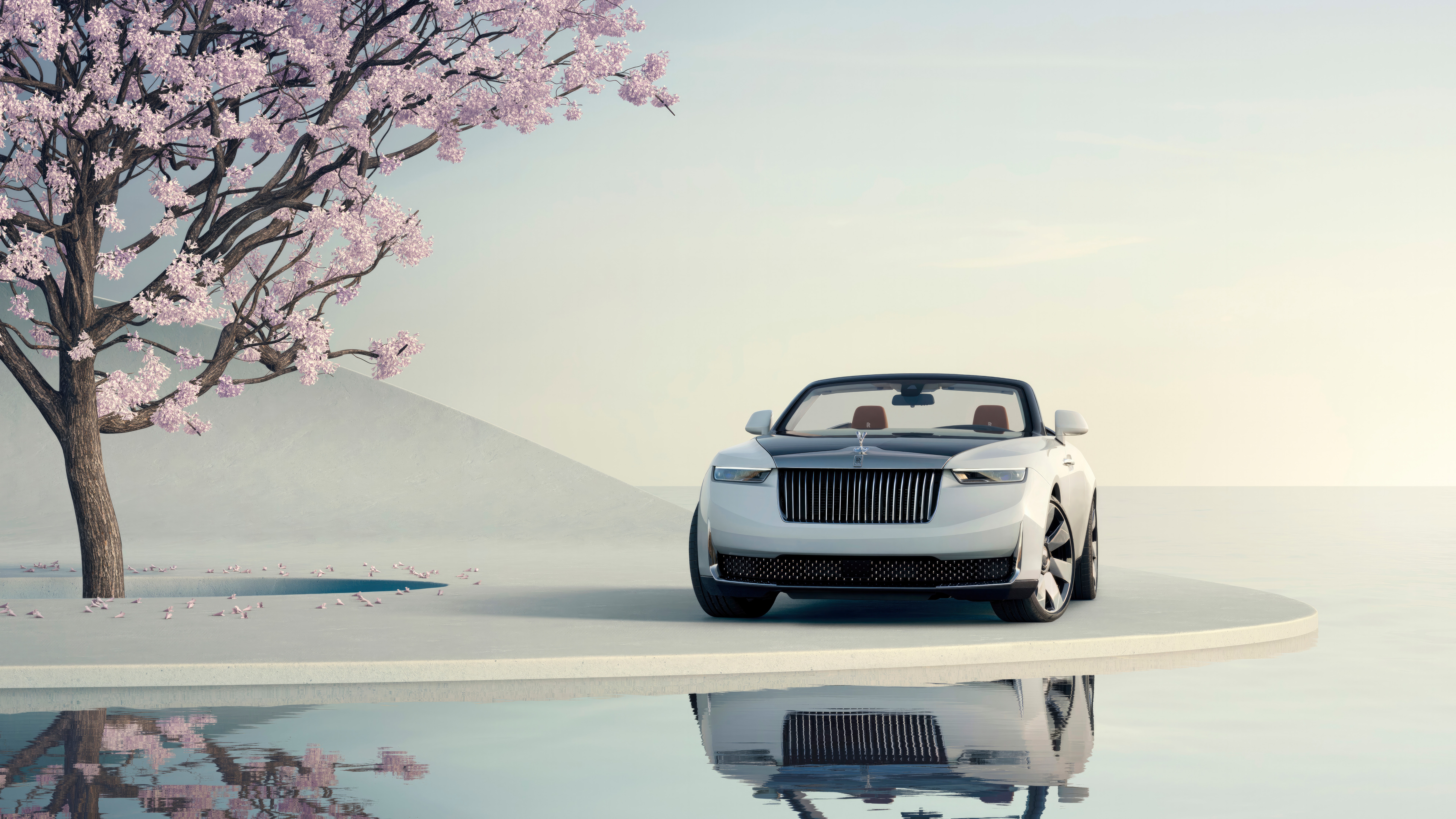 Rolls Royce Droptail Arcadia Convertible Car HD Wallpaper
