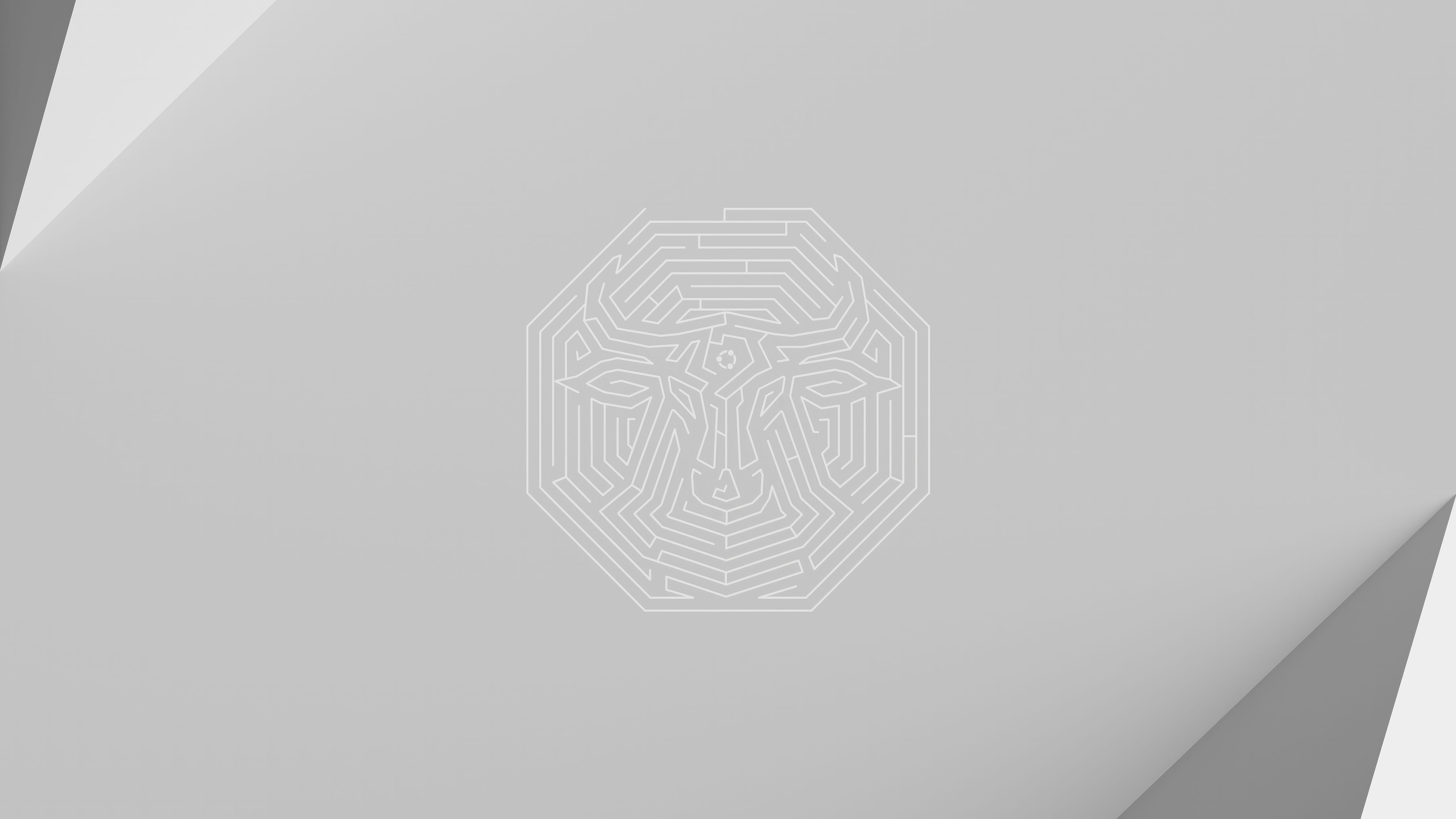 Ubuntu 23 Mantic Minotaur Maze Logo HD Wallpaper