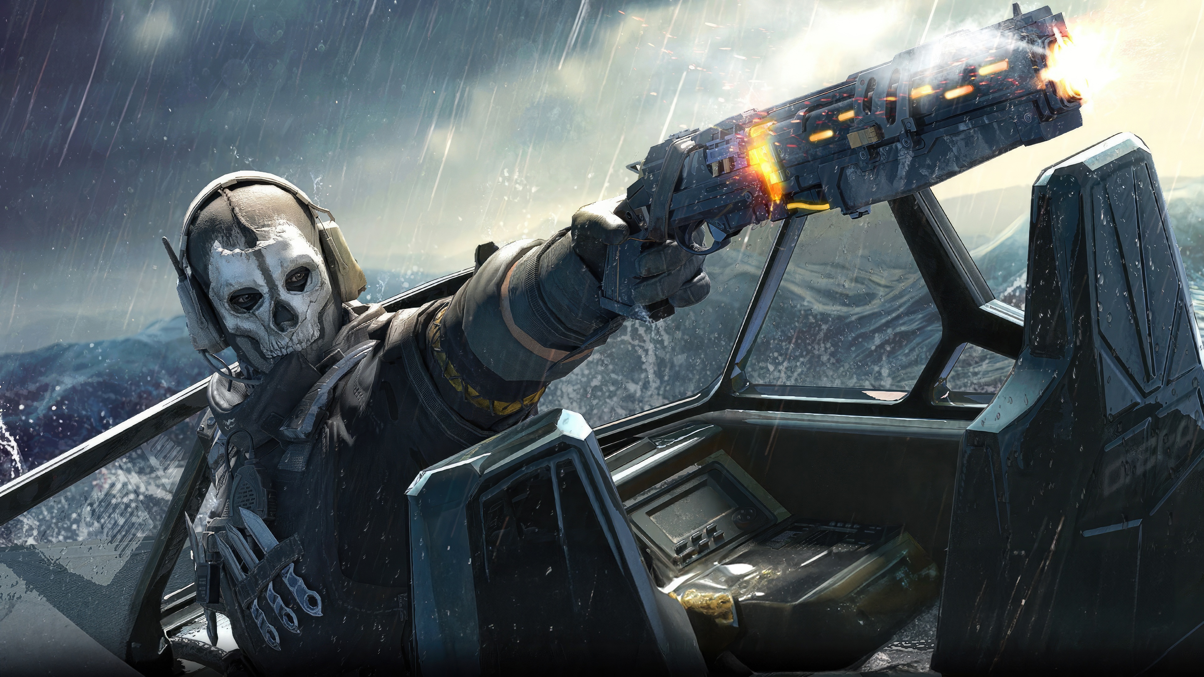 Call Of Duty Mobile Legendary Ghost Draw HD Wallpaper