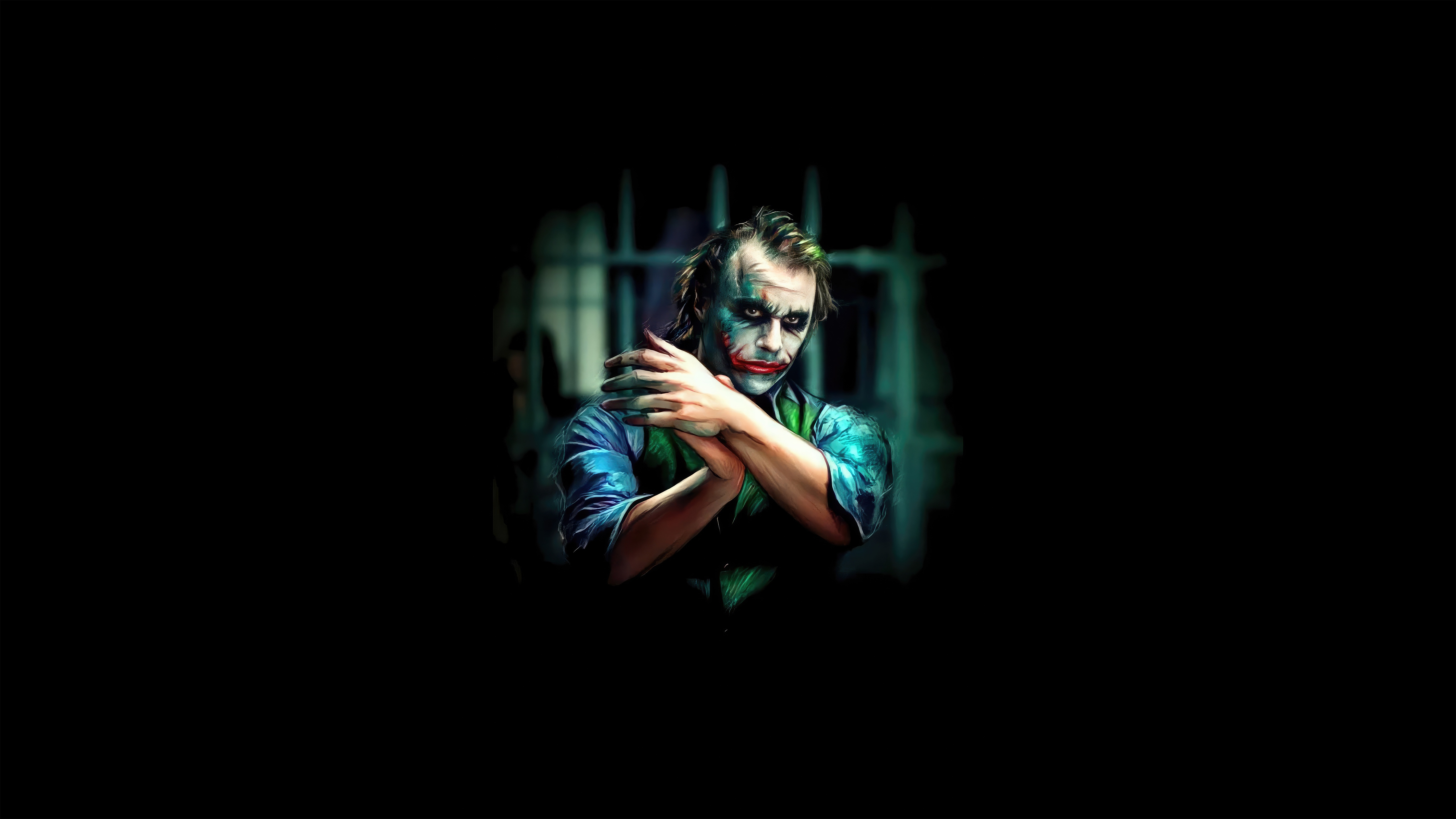 Joker in a dark setting HD Wallpaper