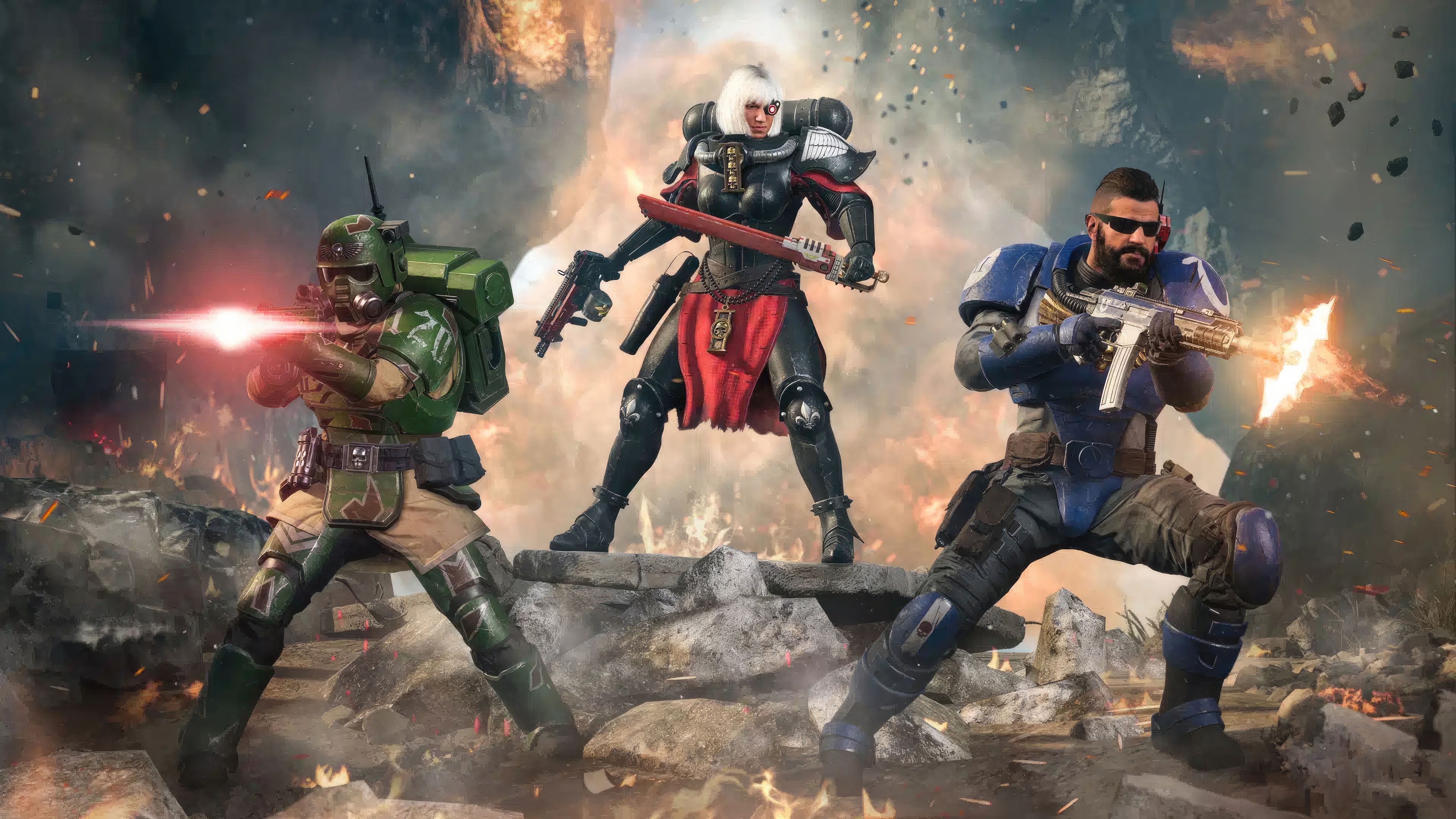Warhammer 40,000: Sisters of Battle and Imperial Guard HD Wallpaper