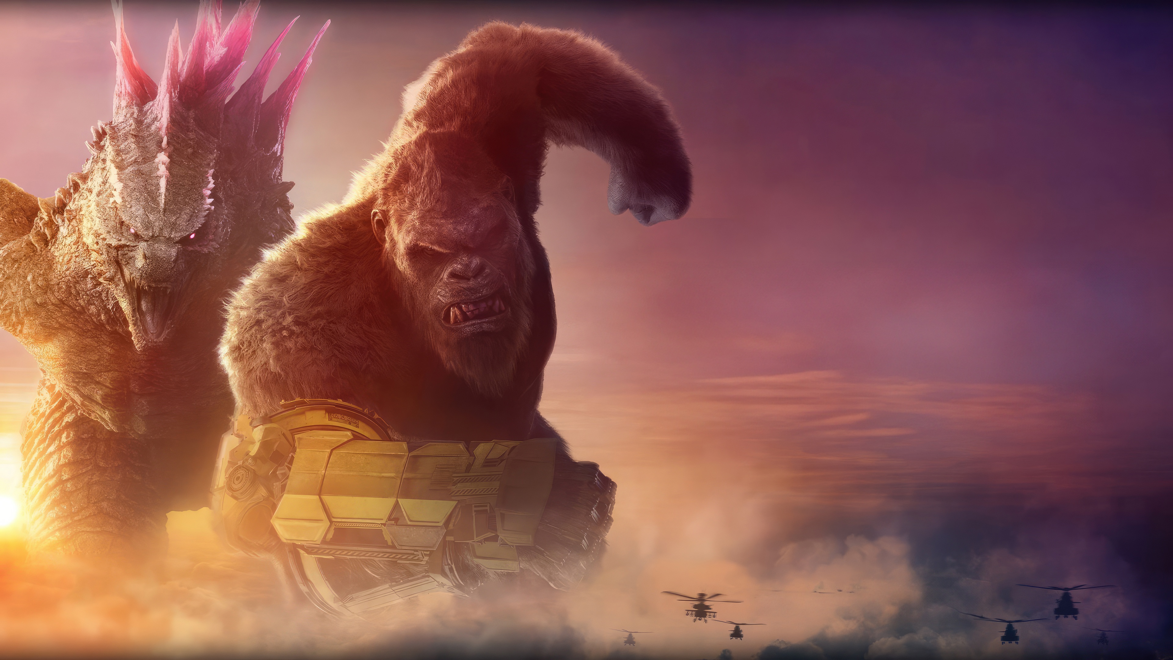 Godzilla X Kong The New Empire Poster HD Wallpaper