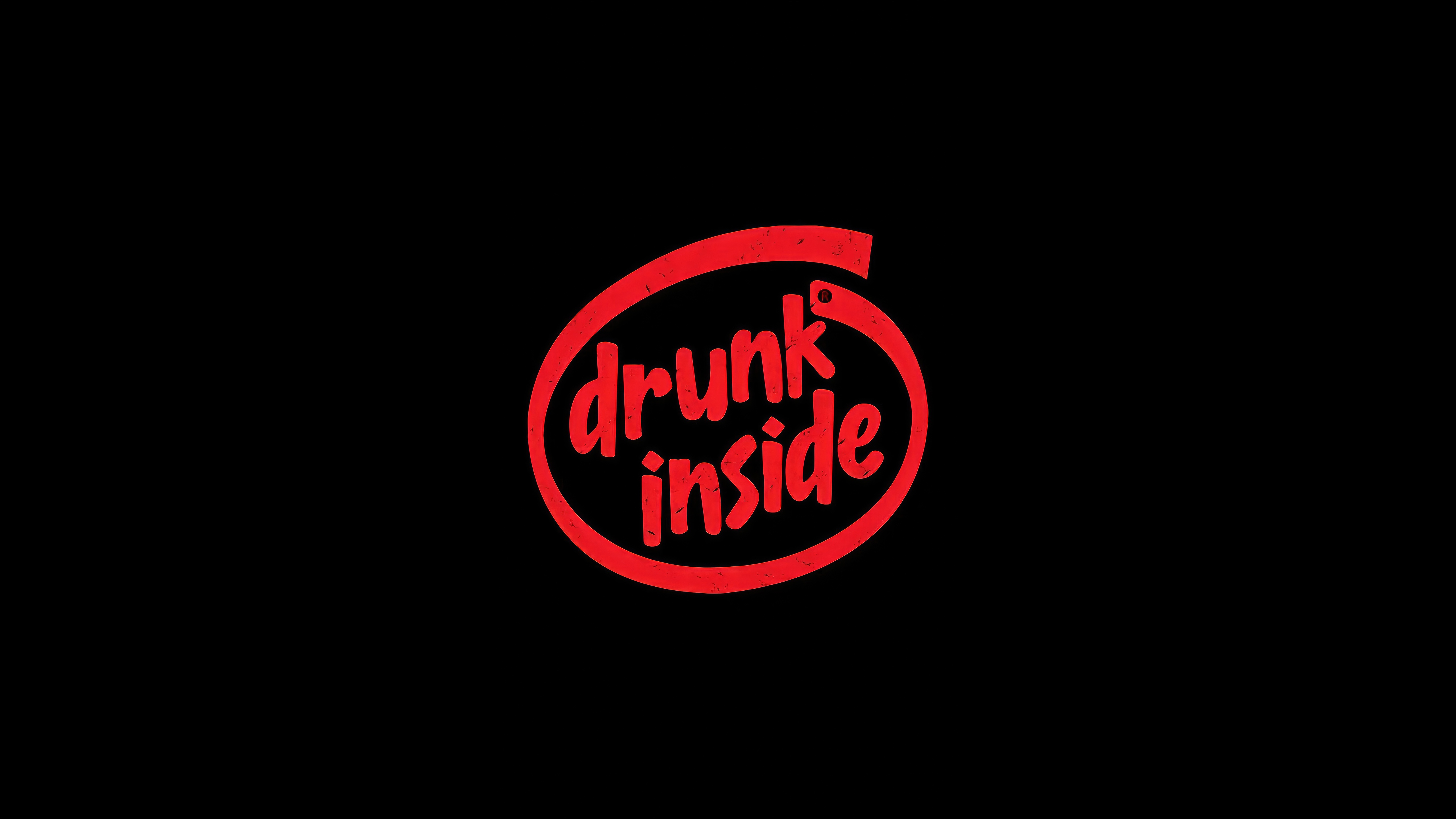 Drunk Inside Logo HD Wallpaper