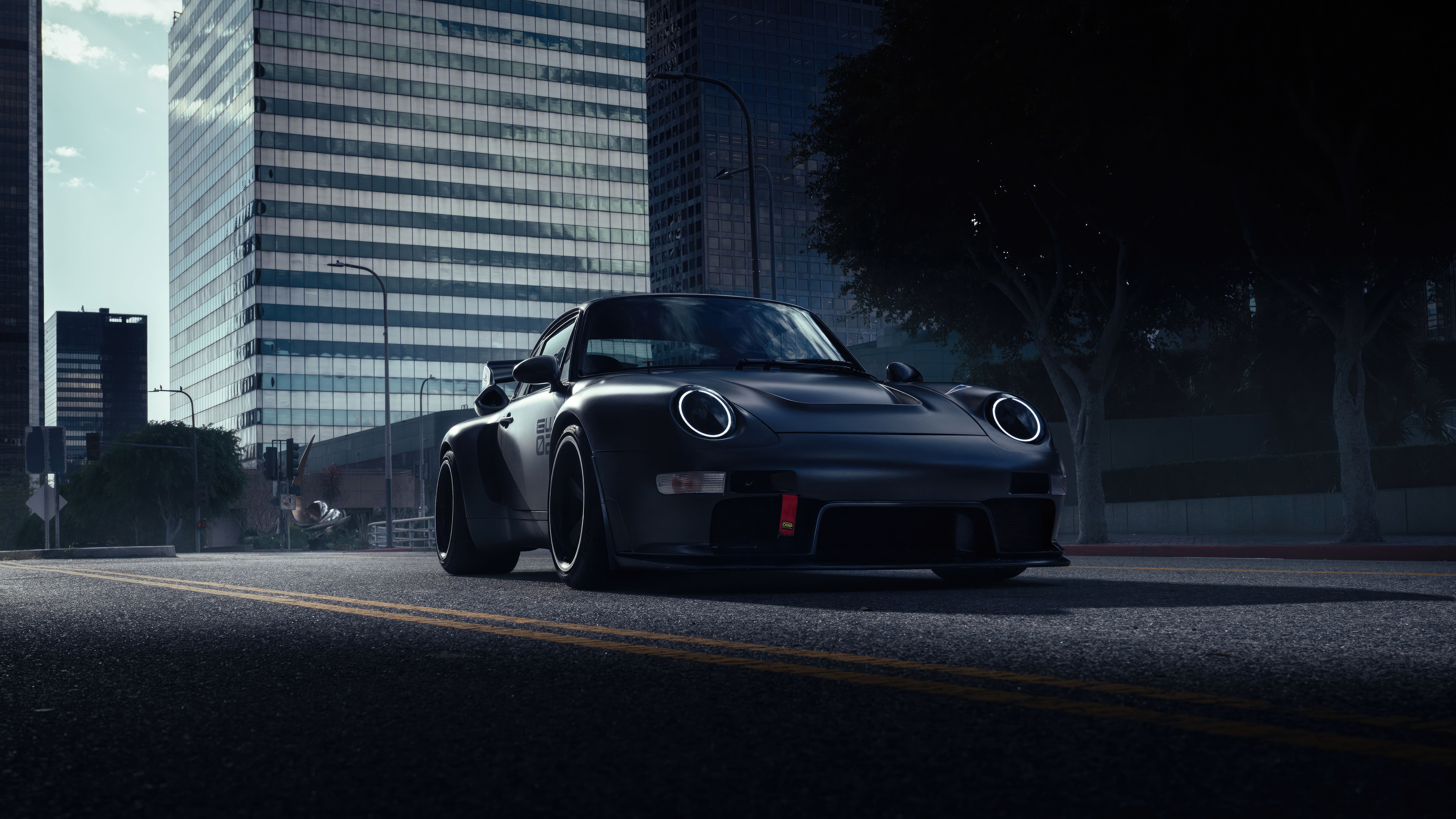Guntherwerks Porsche Turbo Prototype in city HD Wallpaper