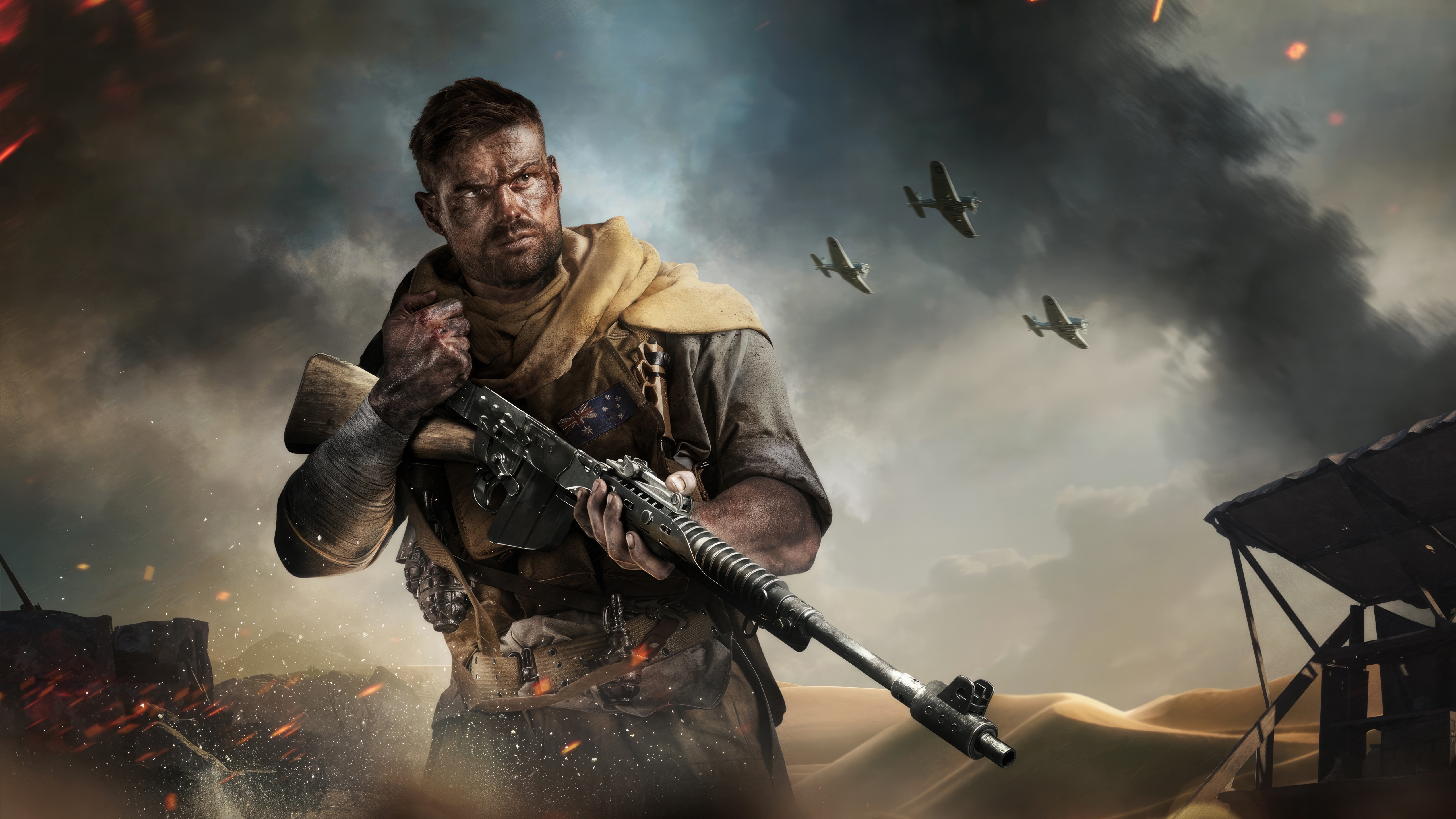 Call of Duty Vanguard Soldier in Desert HD Wallpaper