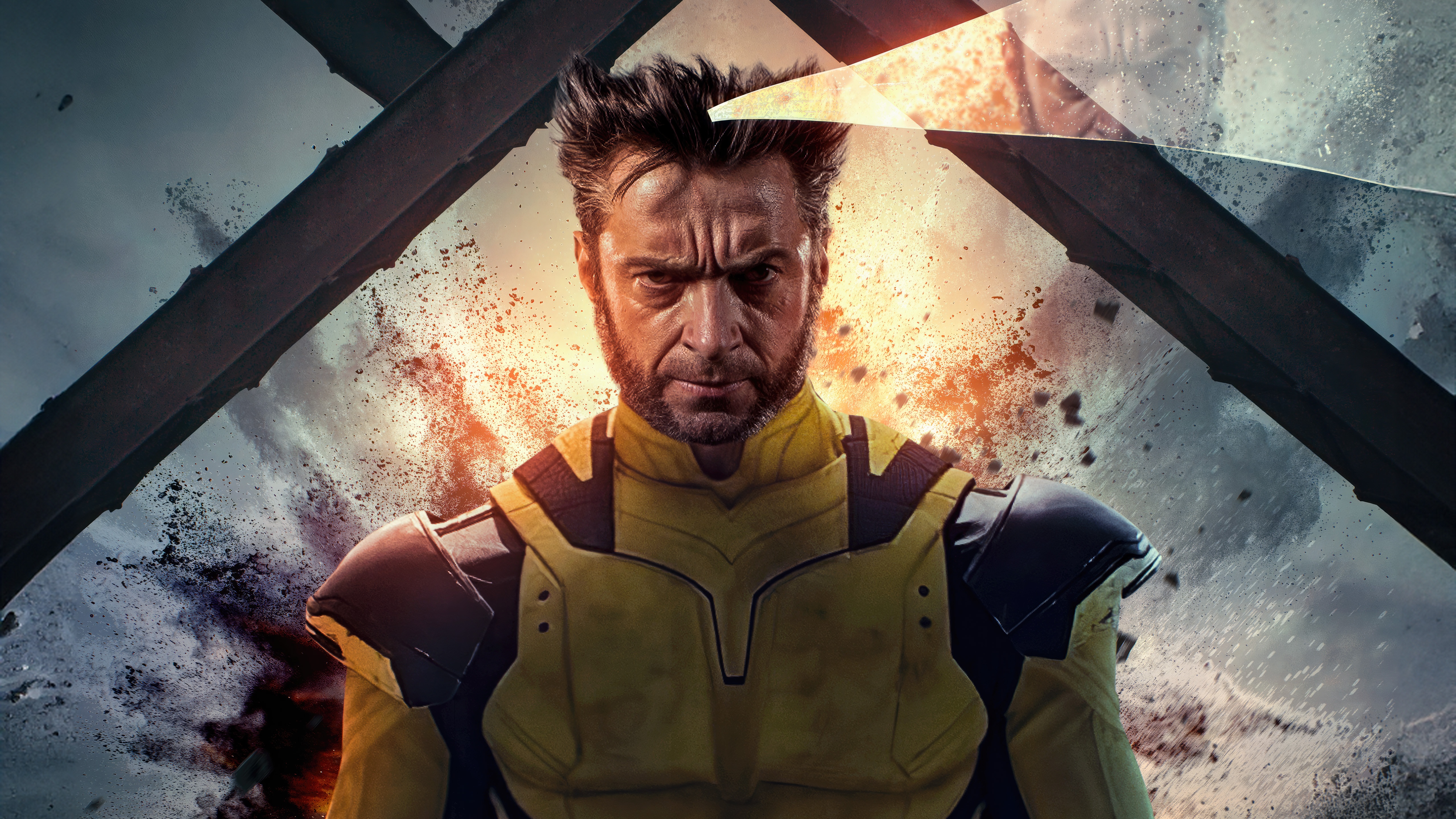 Wolverine in Yellow Suit HD Wallpaper