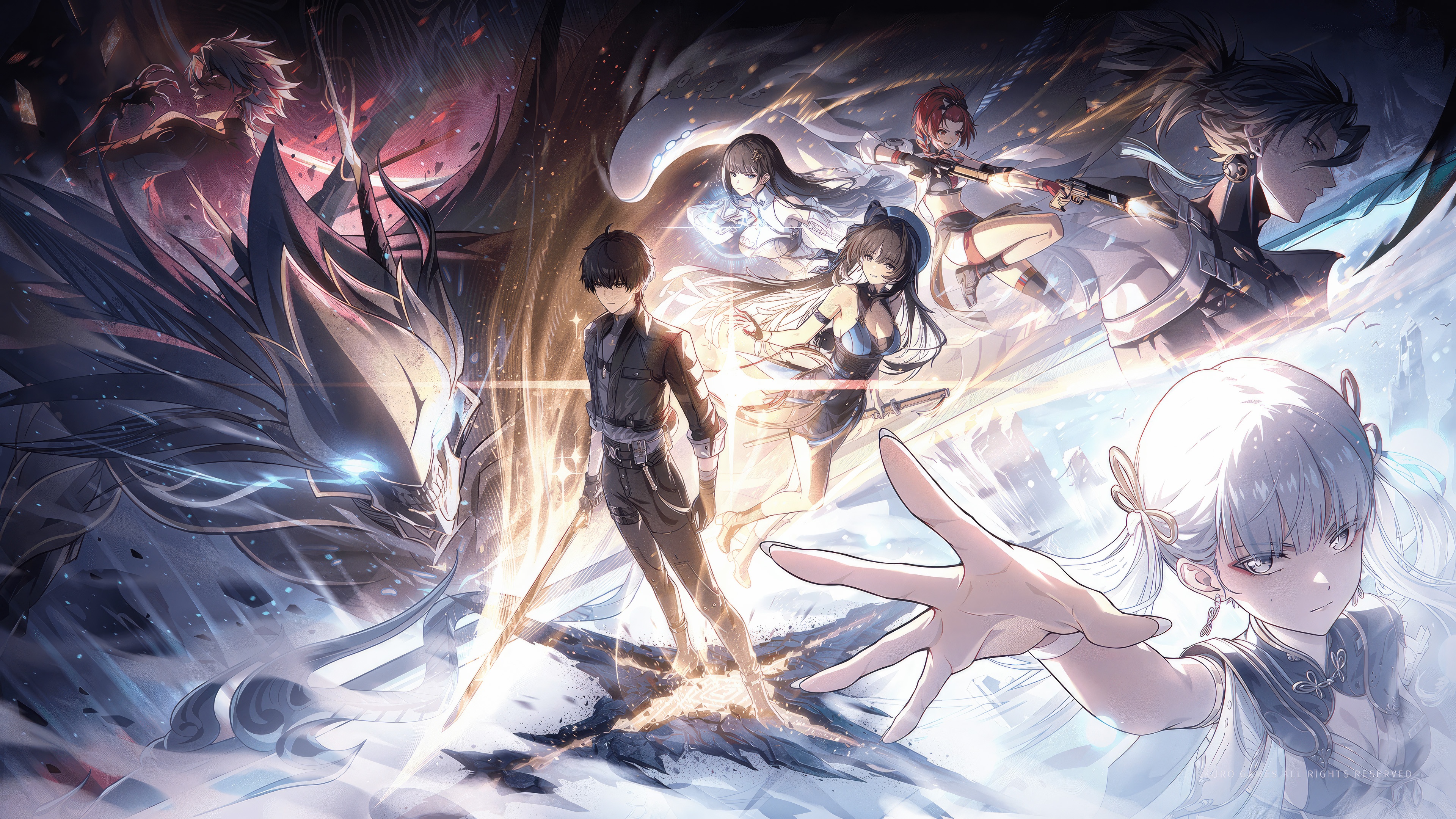 Wuthering Waves Characters and Monster HD Wallpaper