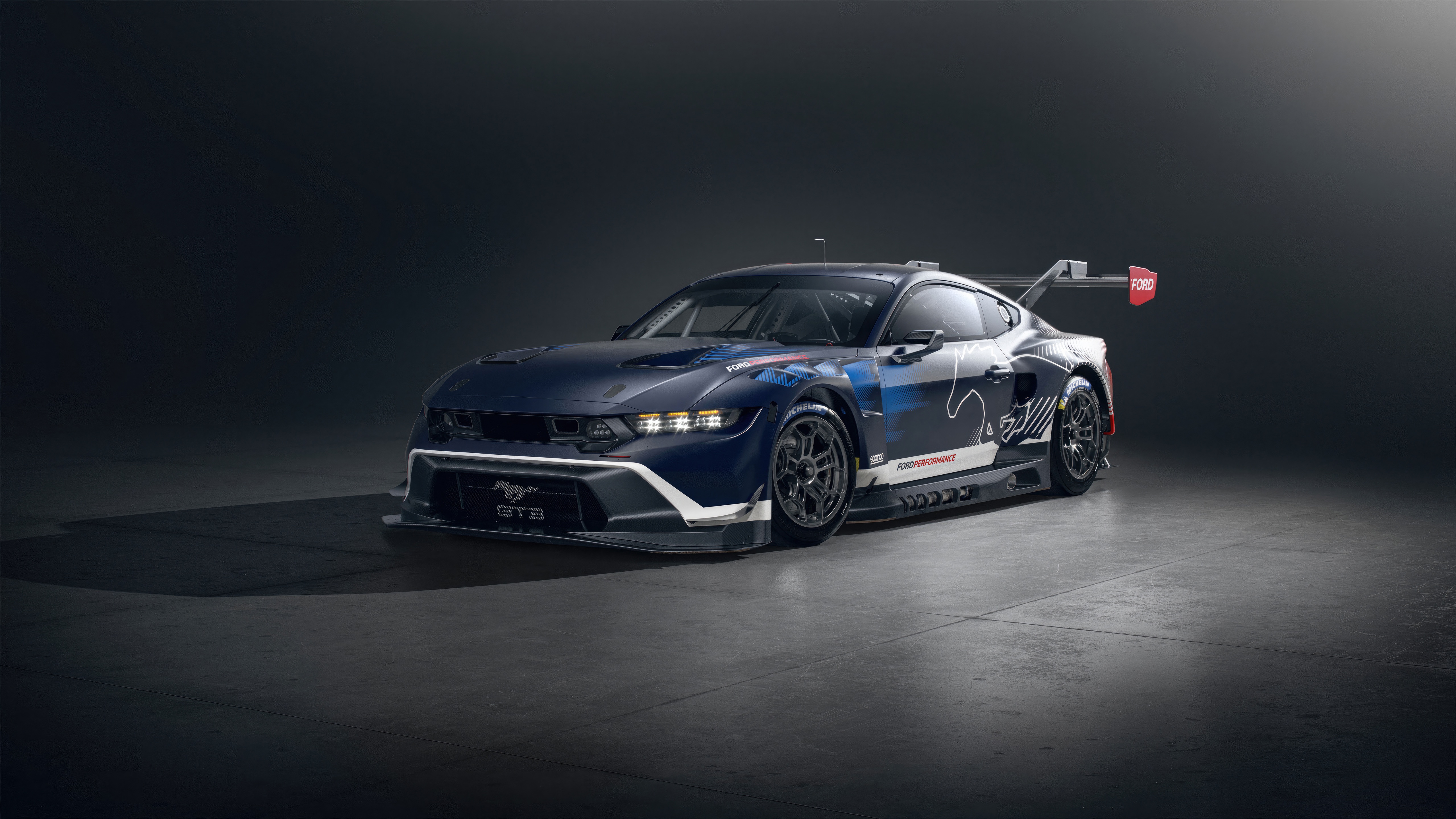 Ford Mustang GT3 race car HD Wallpaper
