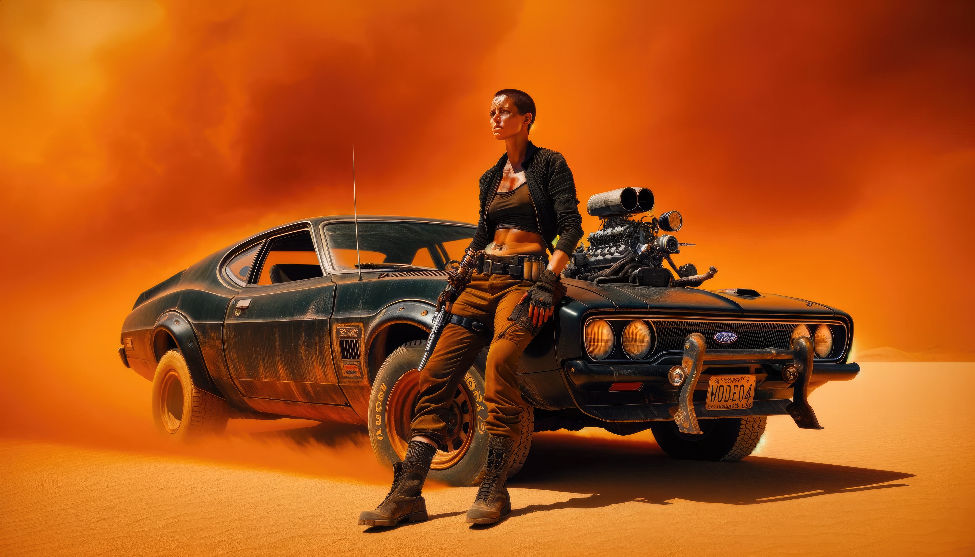 Anya Taylor-Joy as Furiosa in Mad Max HD Wallpaper