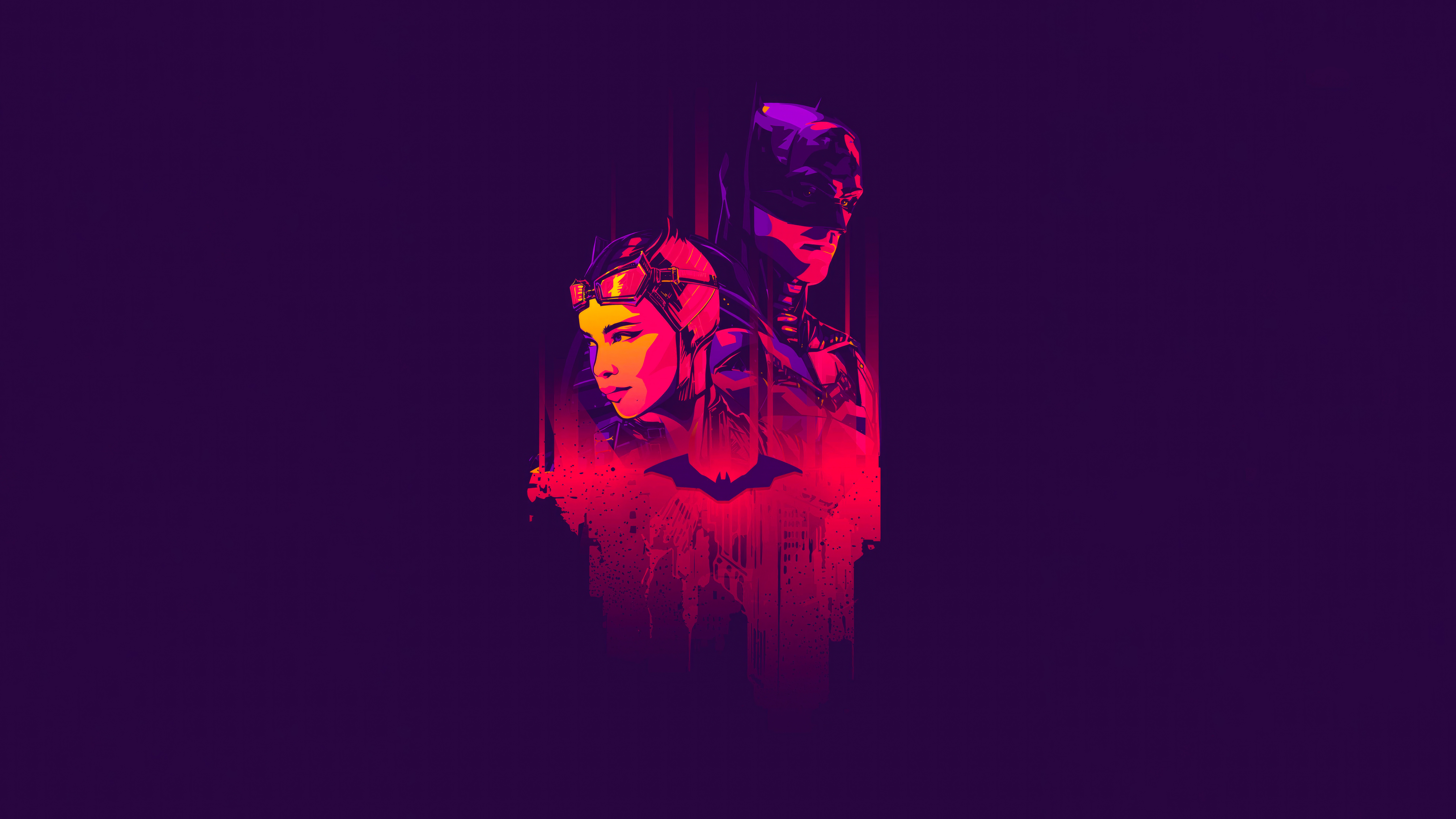 The Batman and Catwoman HD Wallpaper
