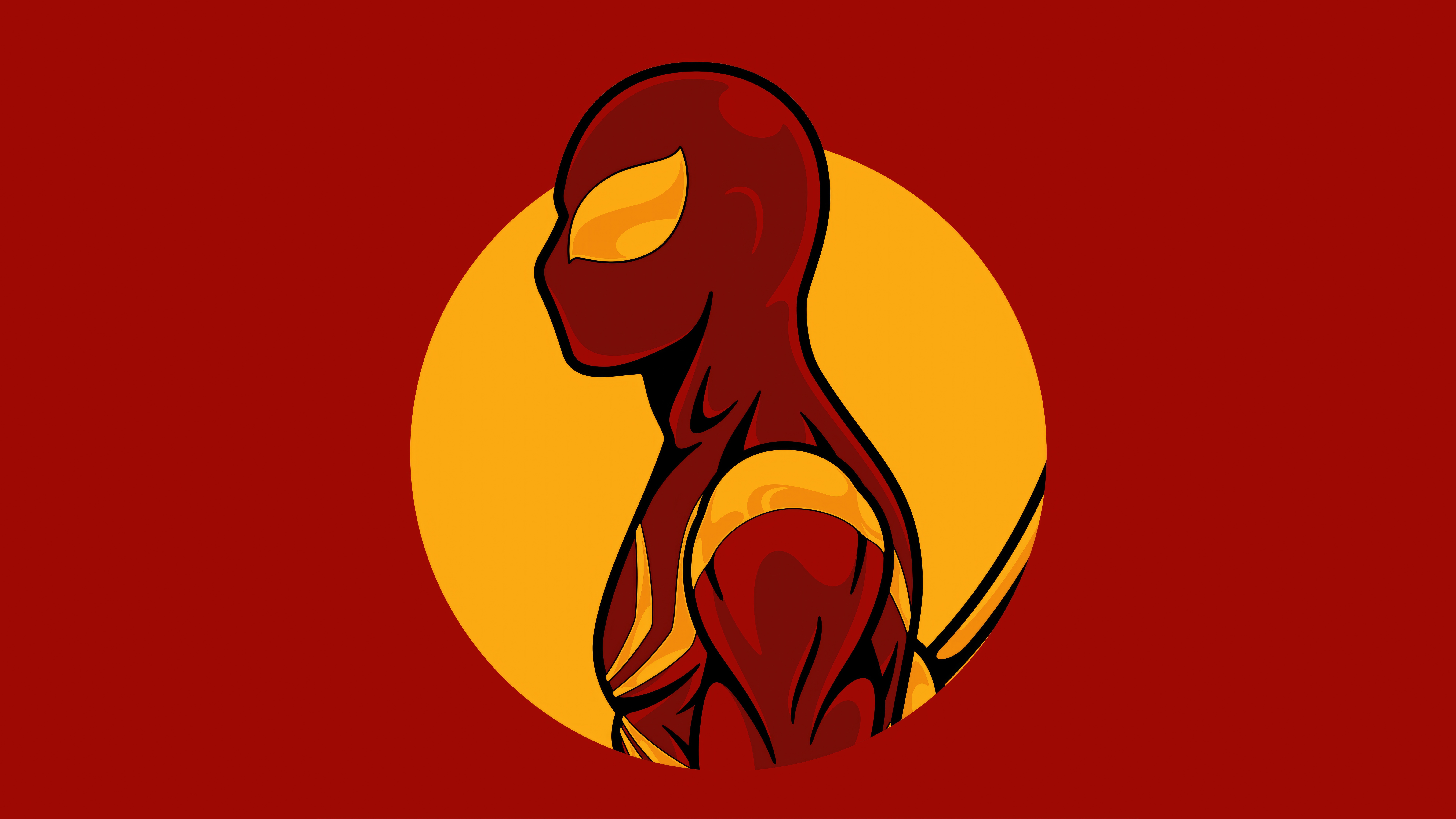 Scarlet Spiderman Slinger HD Wallpaper
