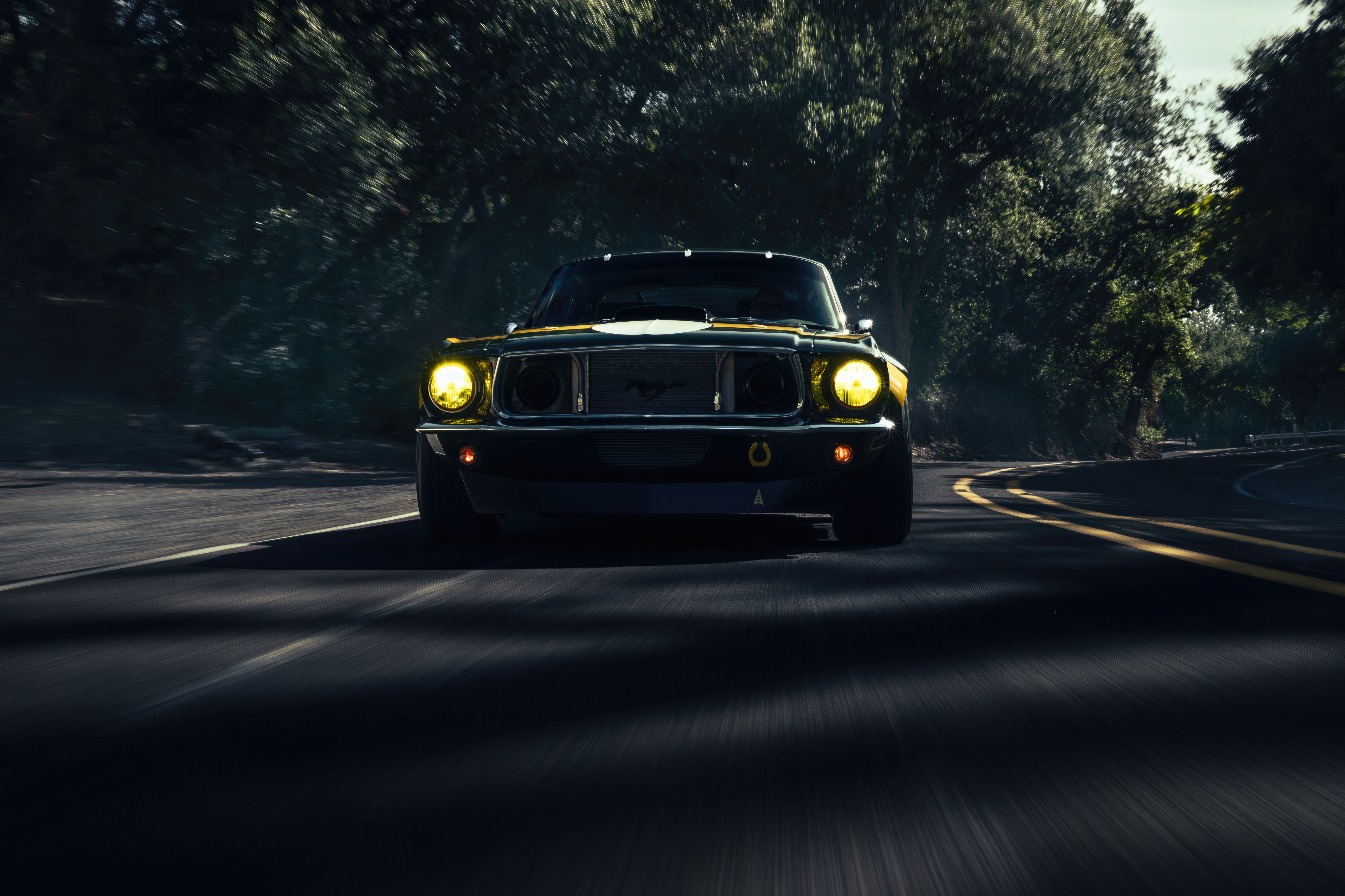 1967 Ford Mustang Fastback on a Road HD Wallpaper