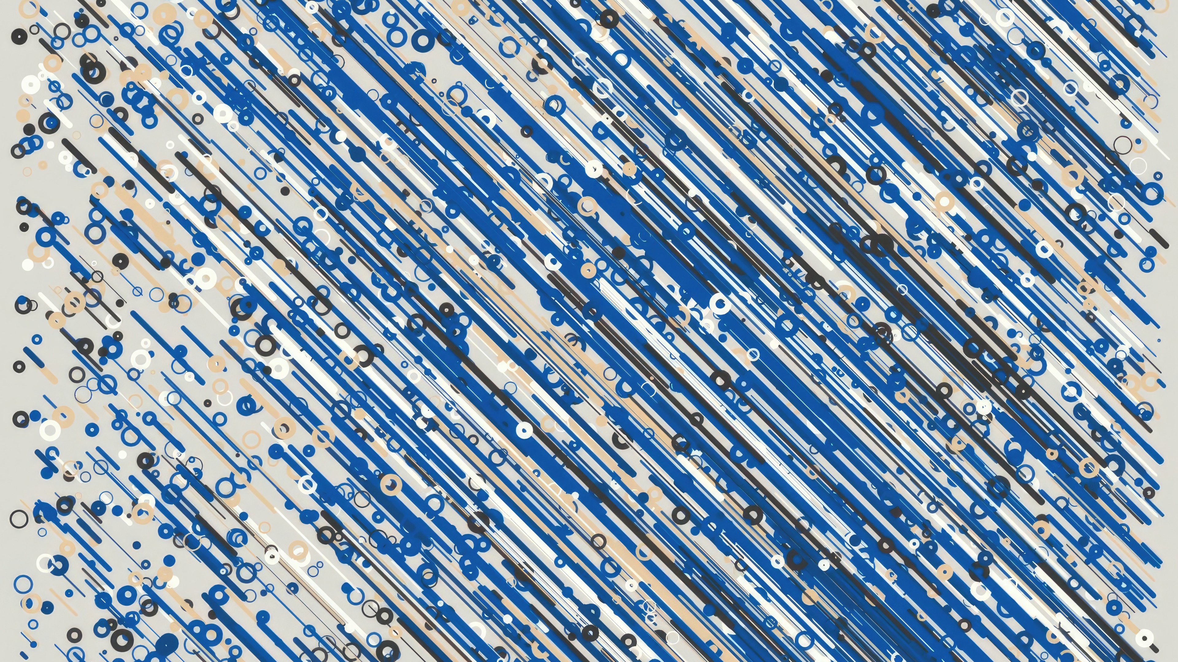 Abstract pattern of diagonal lines and circles HD Wallpaper