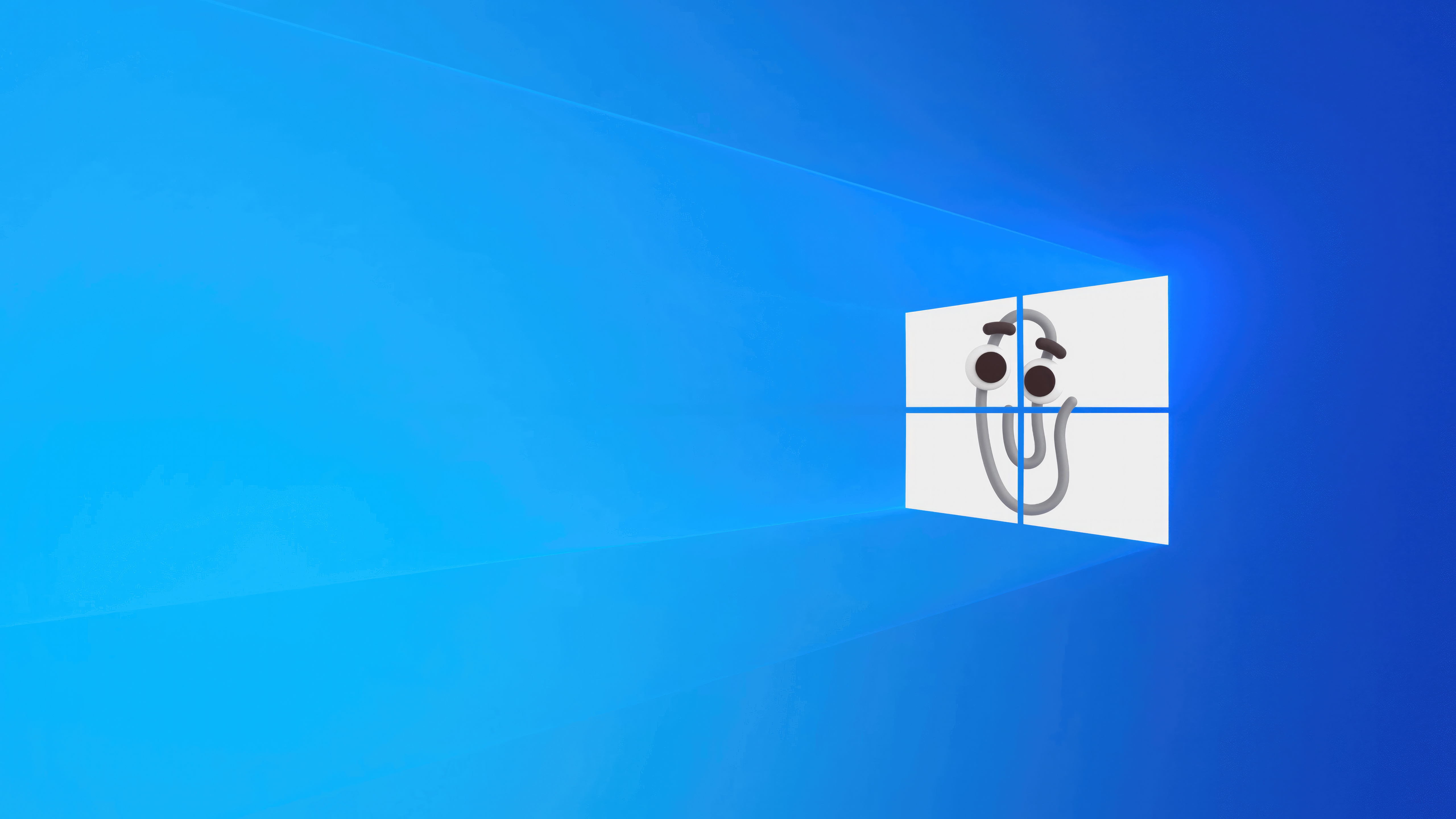 Windows 10 with Clippy HD Wallpaper