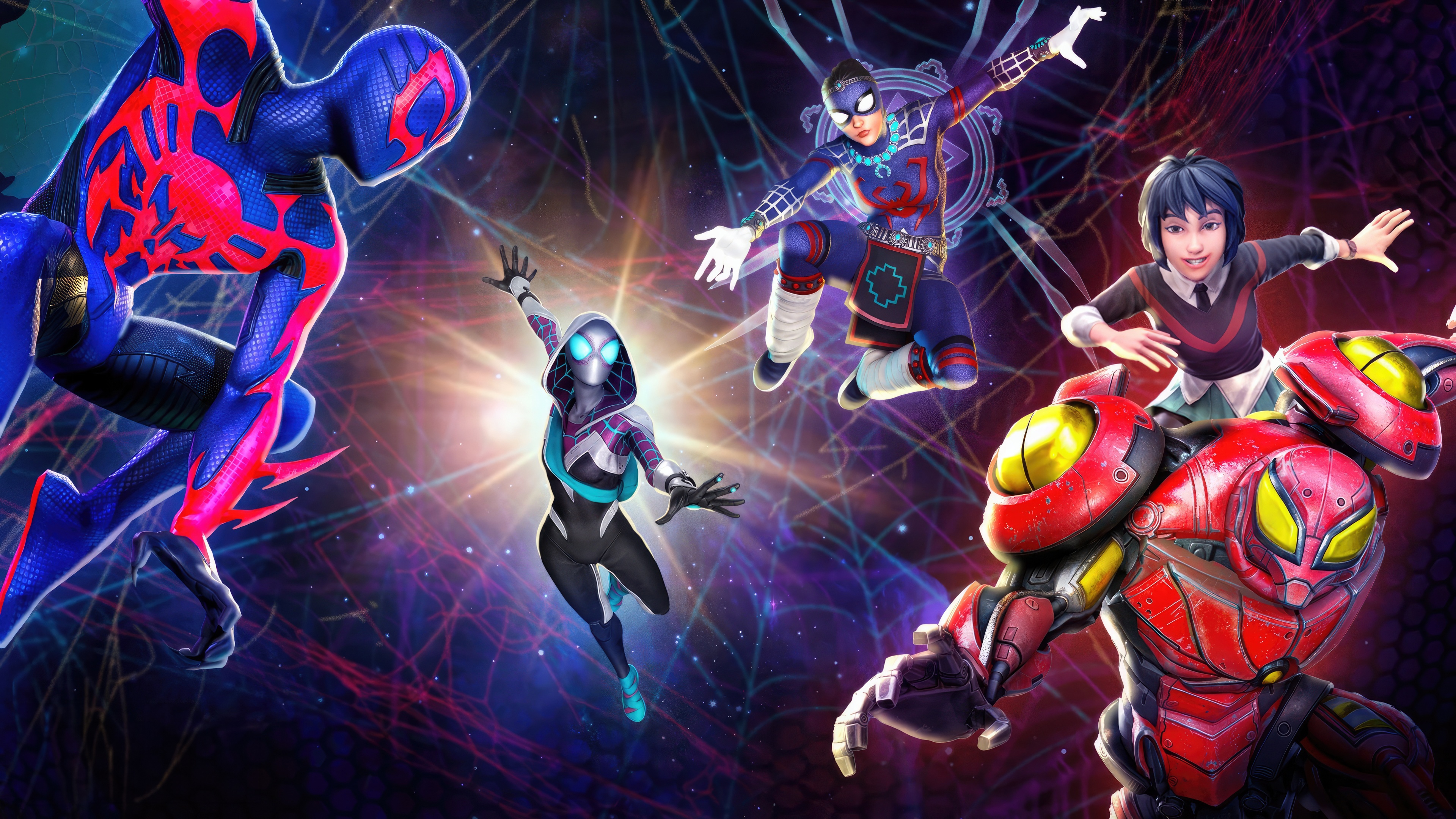 Spider-Man Characters in Marvel Strike Force HD Wallpaper