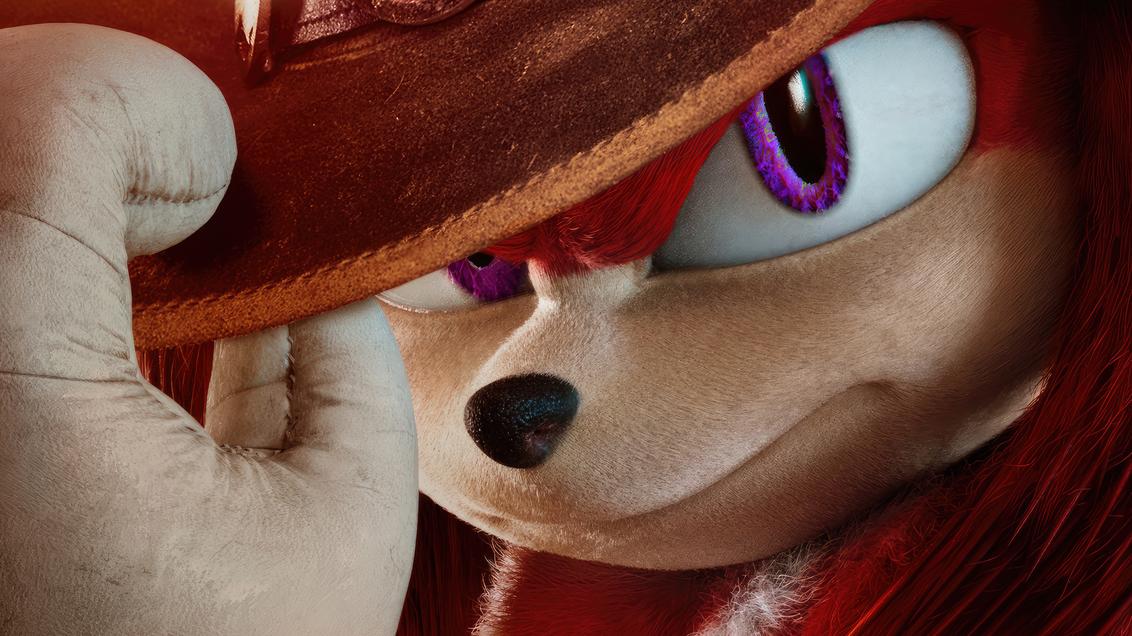 Knuckles the Echidna wearing a hat HD Wallpaper